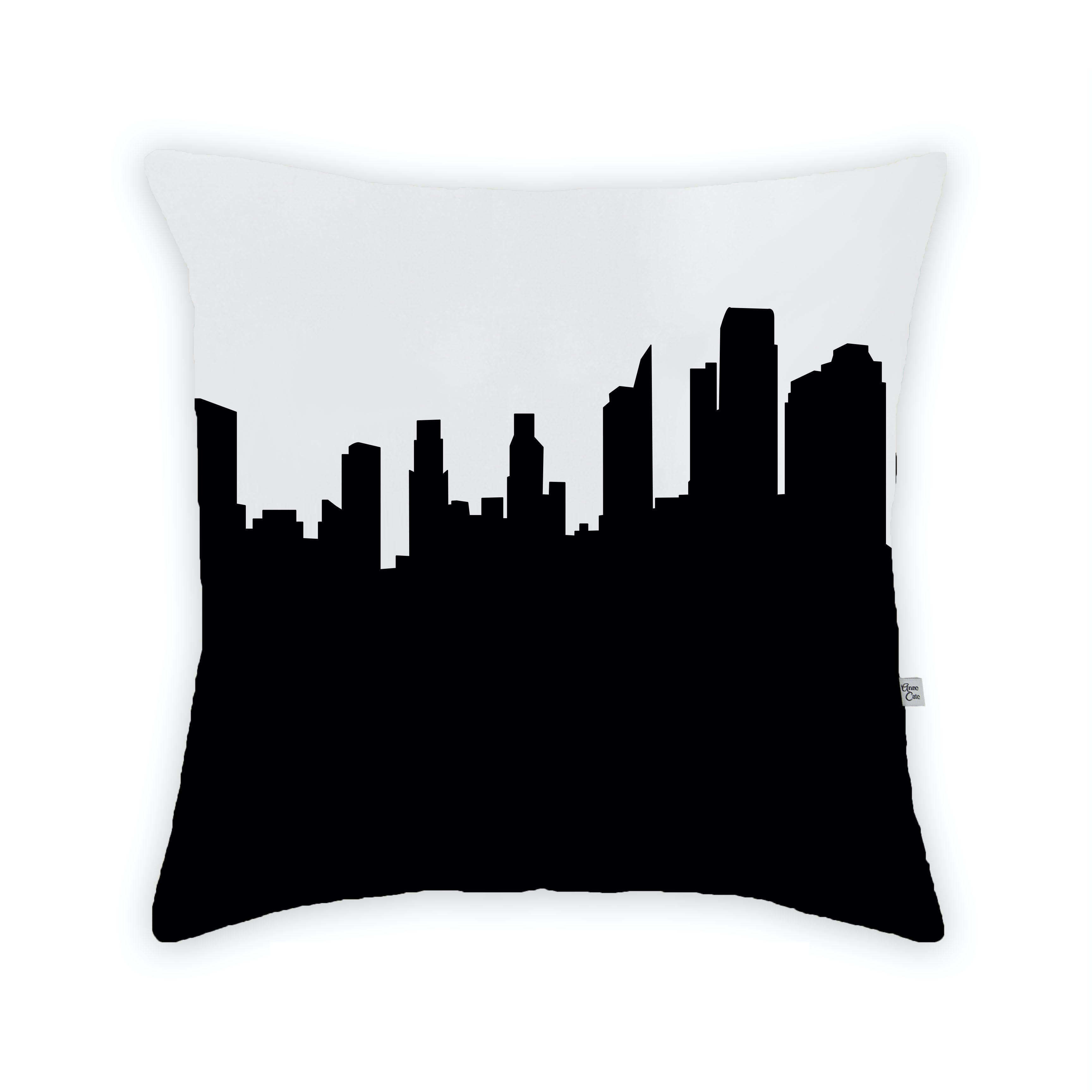 Skyline City Charm 16" by 16" Throw Pillow - Choose Your City