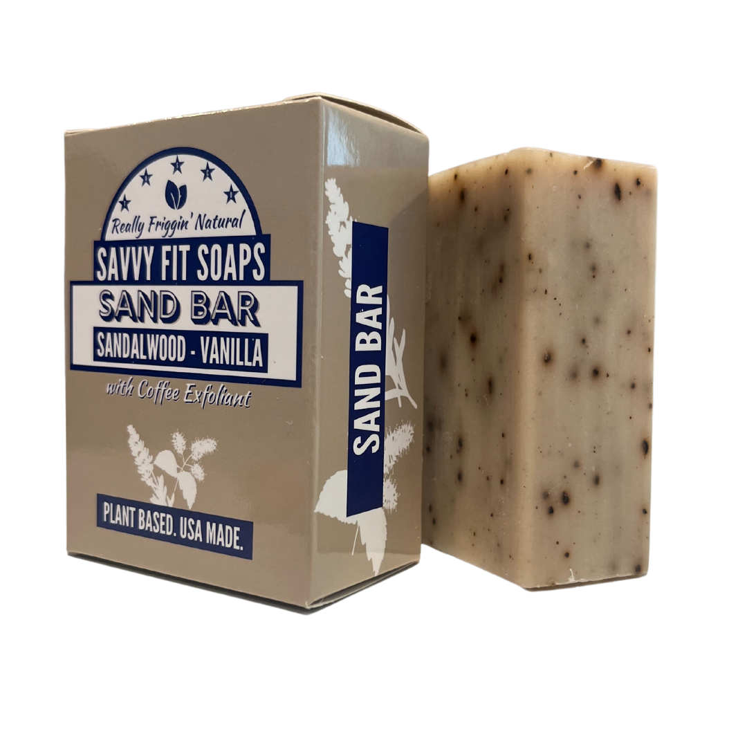 Sand Bar Soap Trio - Sandalwood, Vanilla, Coffee - 3 Pack