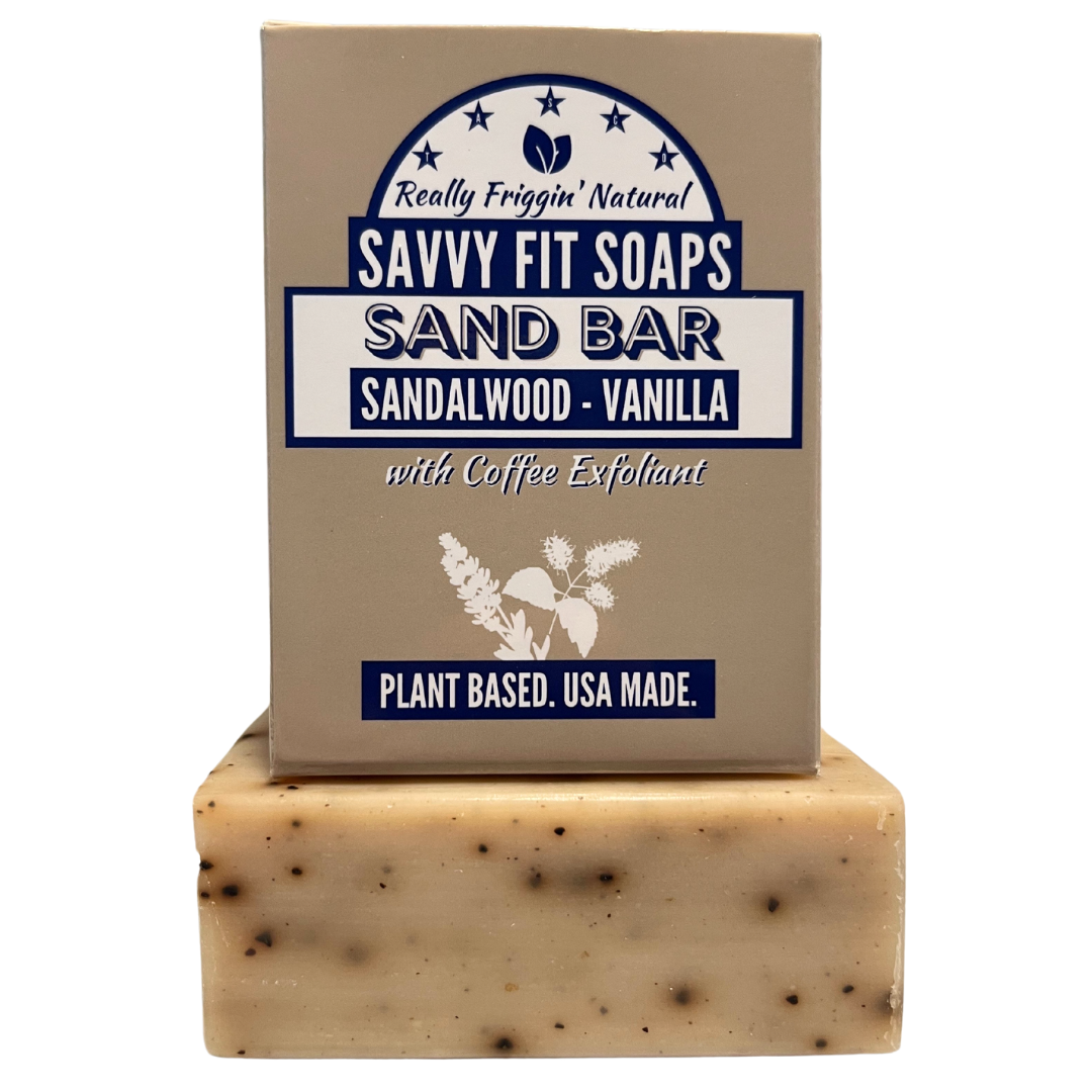 Sand Bar Soap Trio - Sandalwood, Vanilla, Coffee - 3 Pack