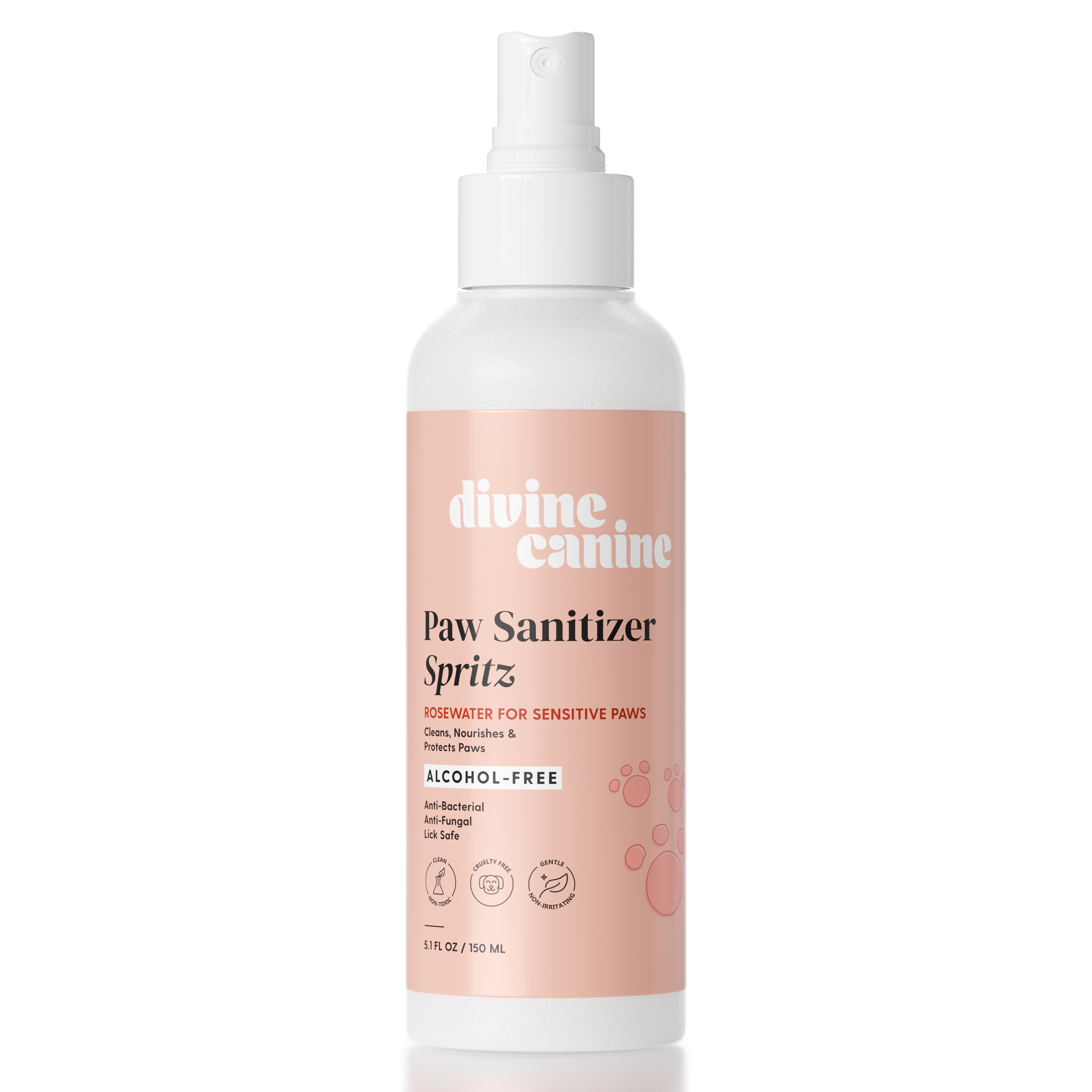 Paw Sanitizer Spritz - Sensitive with Rosewater