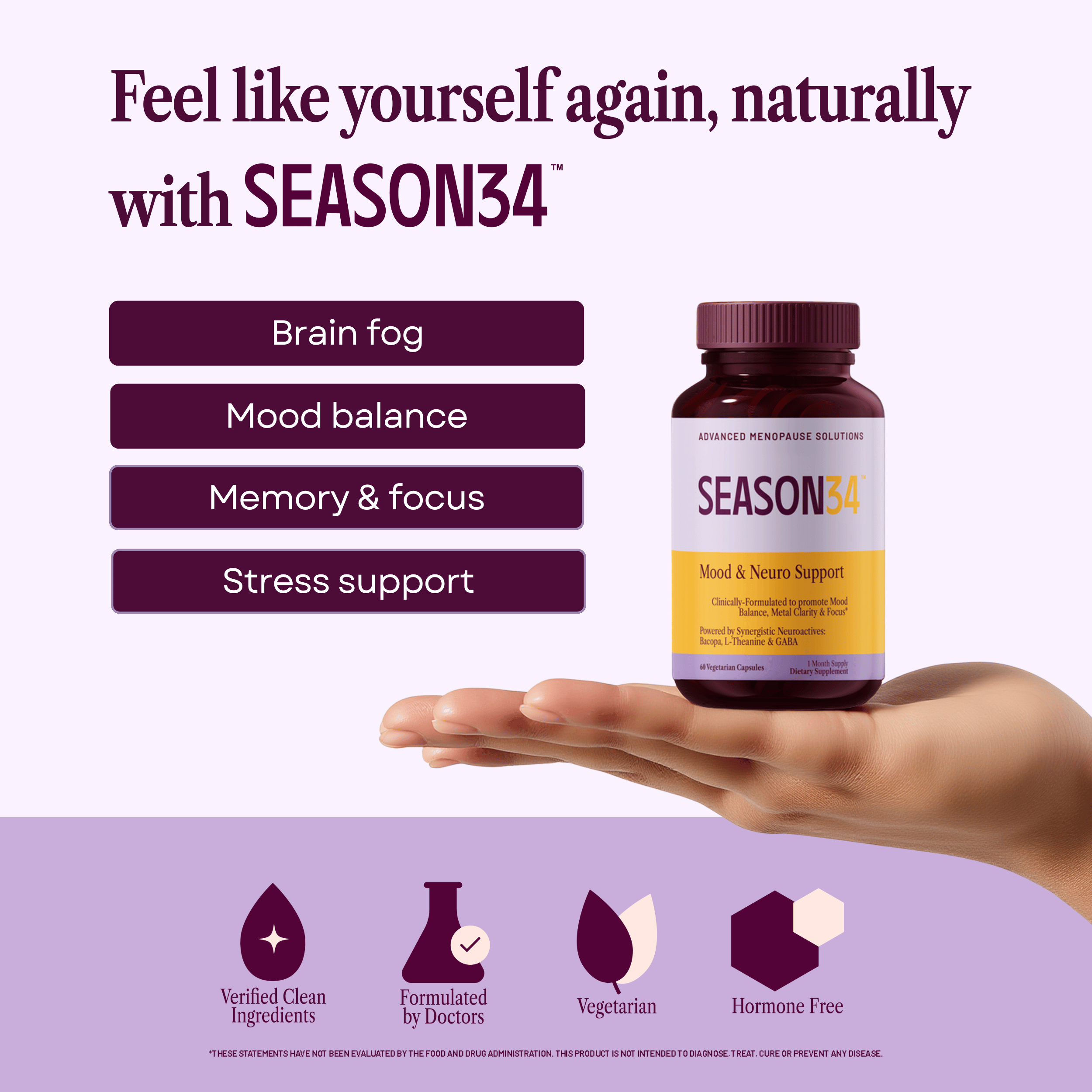 Menopause Mood & Neuro Support – Brain Fog & Memory