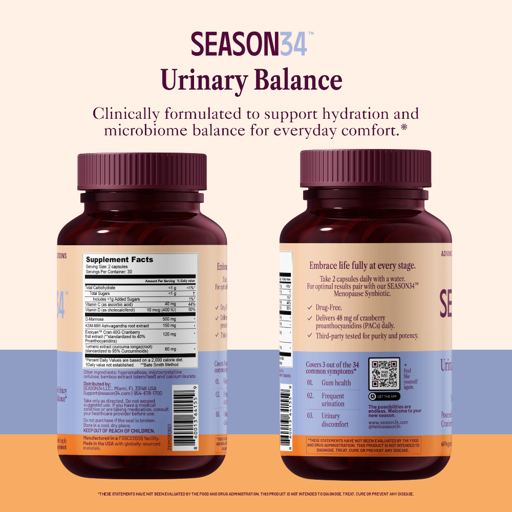 Menopause Urinary Tract Balance – Bladder Comfort & Urgency Support