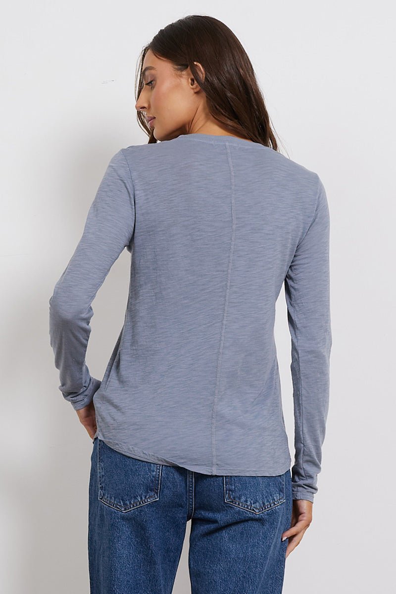 Ashley Classic Fit Lightweight Slub Jersey Tee