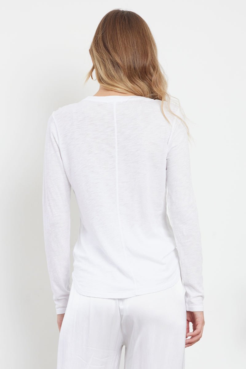 Ashley Classic Fit Lightweight Slub Jersey Tee