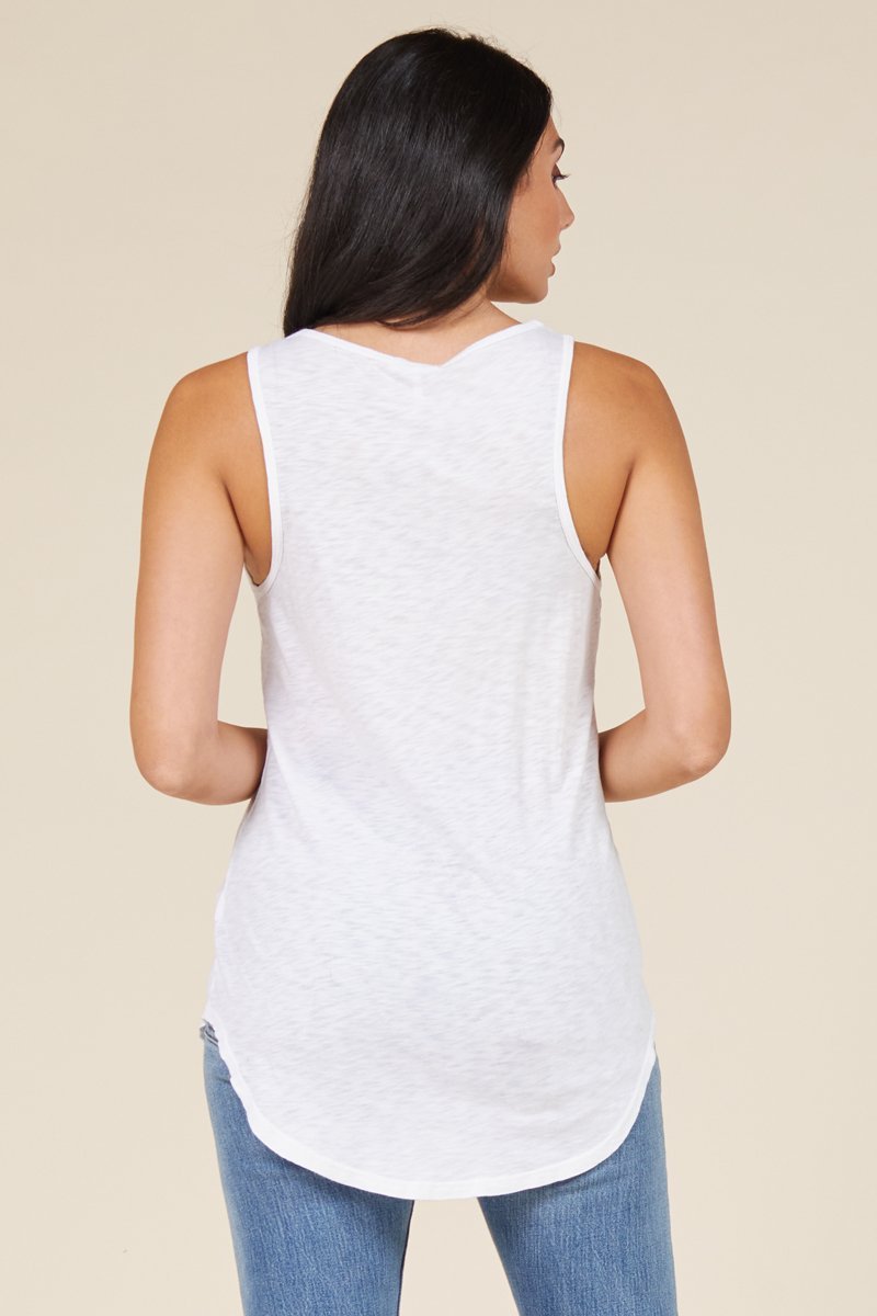 Boyfriend Lightweight Slub Jersey Tank Top