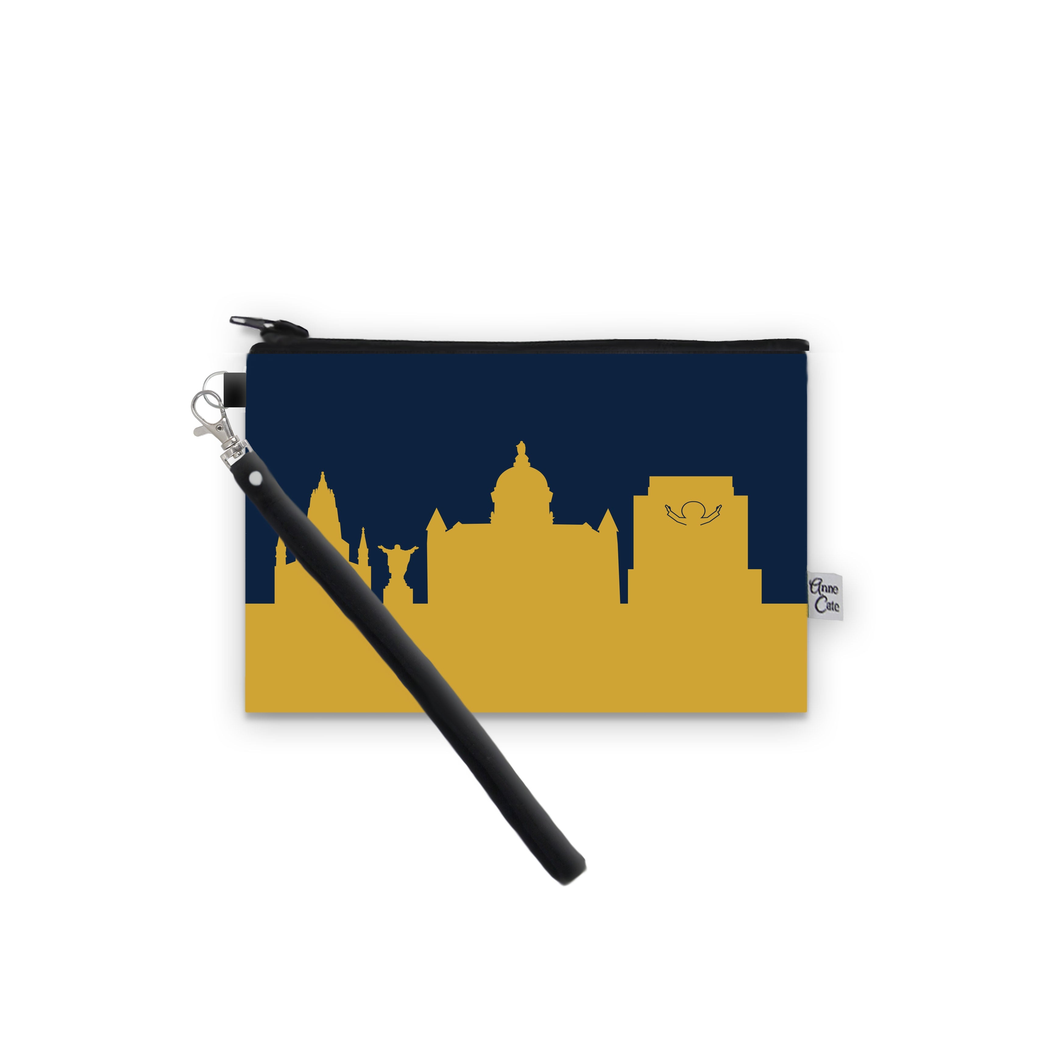 Collegiate Football Stadium Skyline Game Day Wristlet