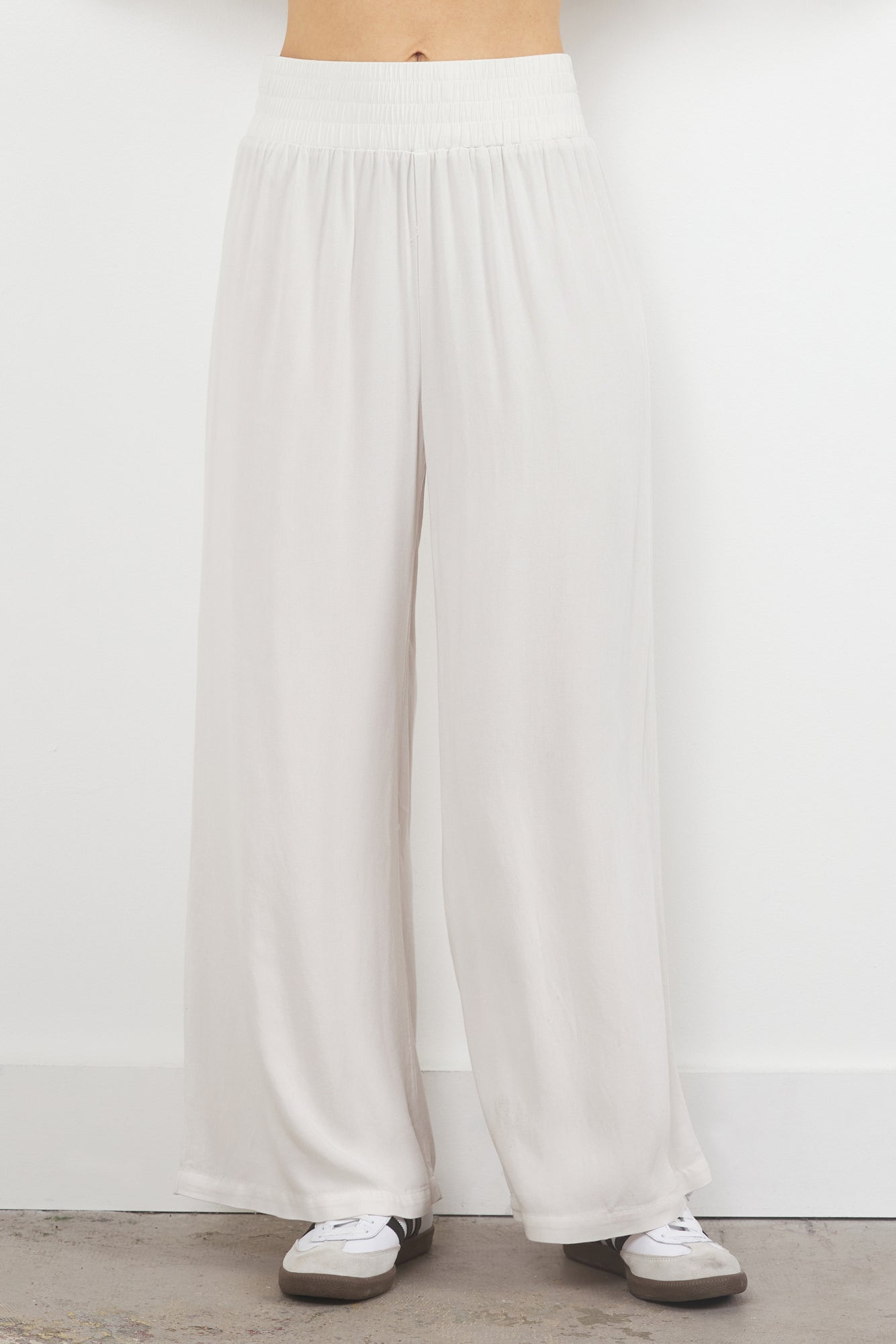Kalani Lightweight Wide Leg Pant - Sand Washed