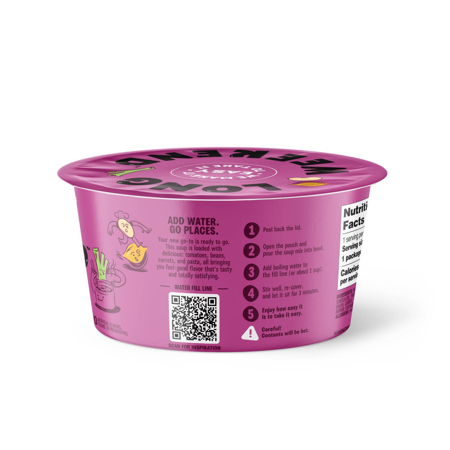 Instant Soup Minestrone 6-Pack - Beans & Pasta