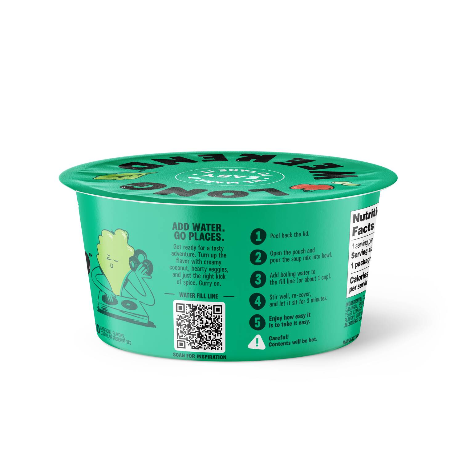Instant Soup Thai Coconut Curry 6-Pack - Kale Chickpea