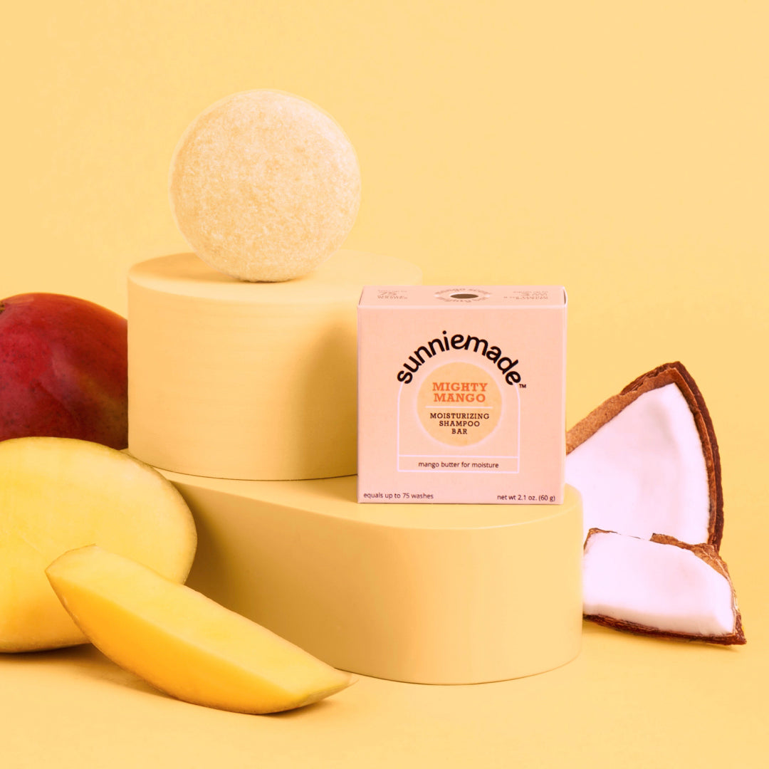Plastic-Free Mango Moisturizing Shampoo Bar