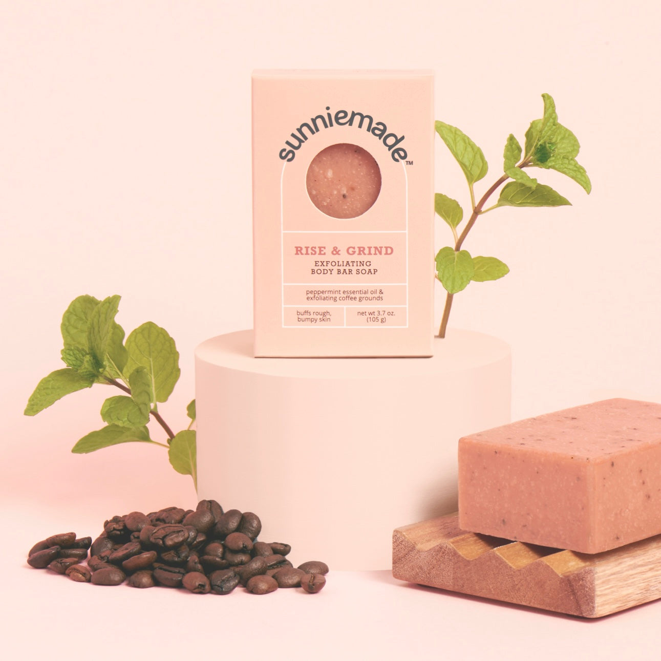 Peppermint Exfoliating Body Bar Soap - 3.7 Oz