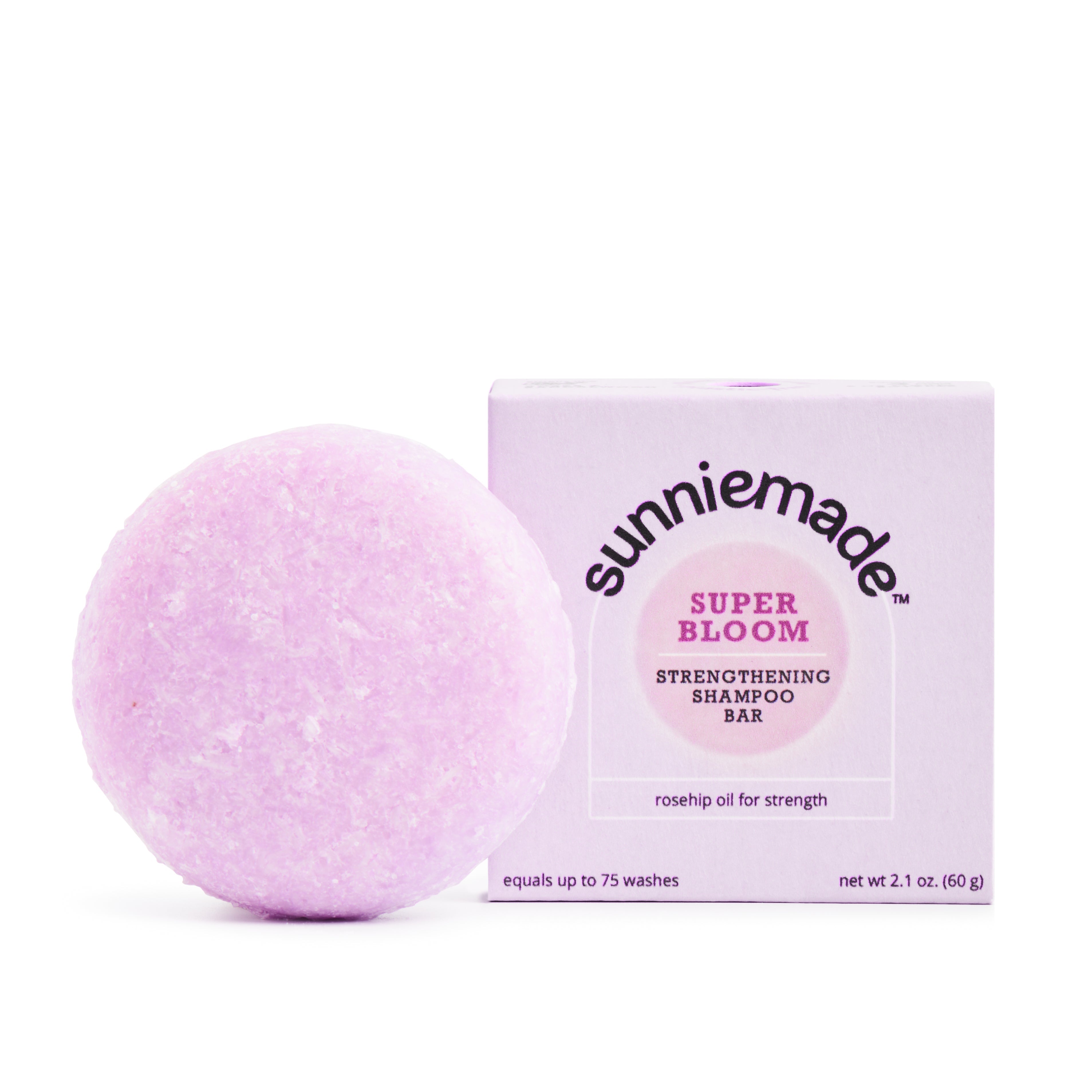 Super Bloom Strengthening Shampoo Bar - Sandalwood & Rose