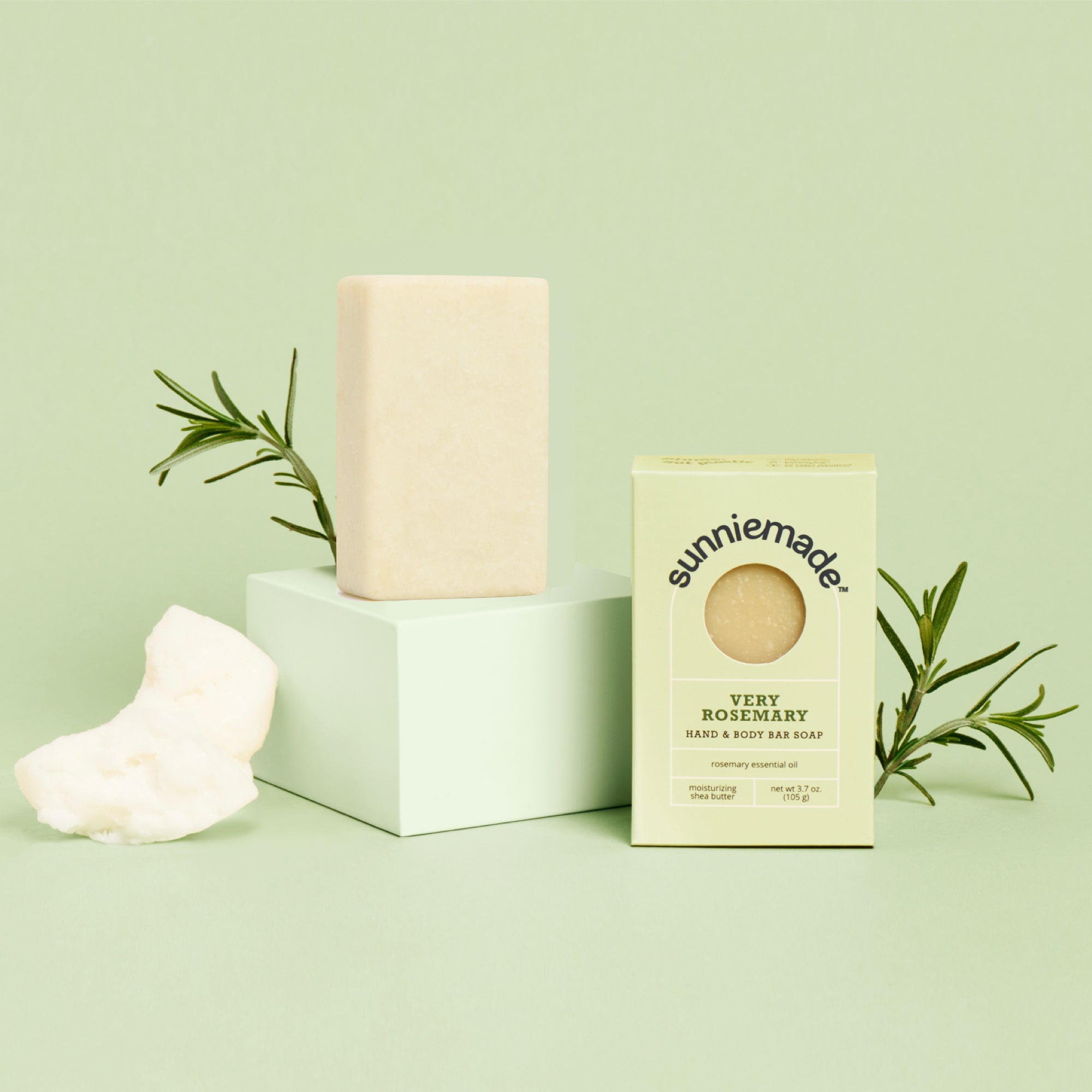 Rosemary Moisturizing Hand & Body Soap Bar - 4 Oz
