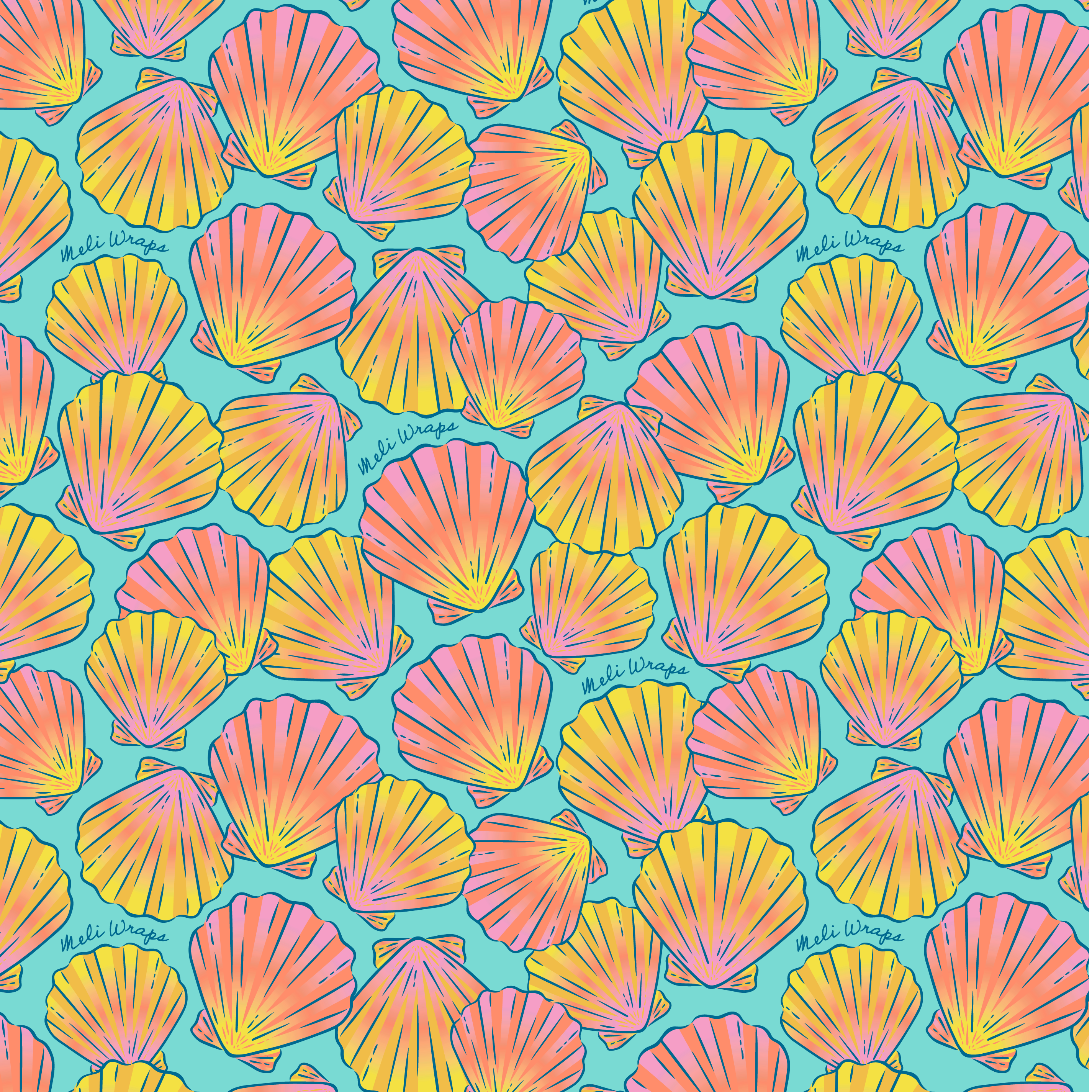 Eco-Friendly Beeswax Wrap Bulk Roll - Shells