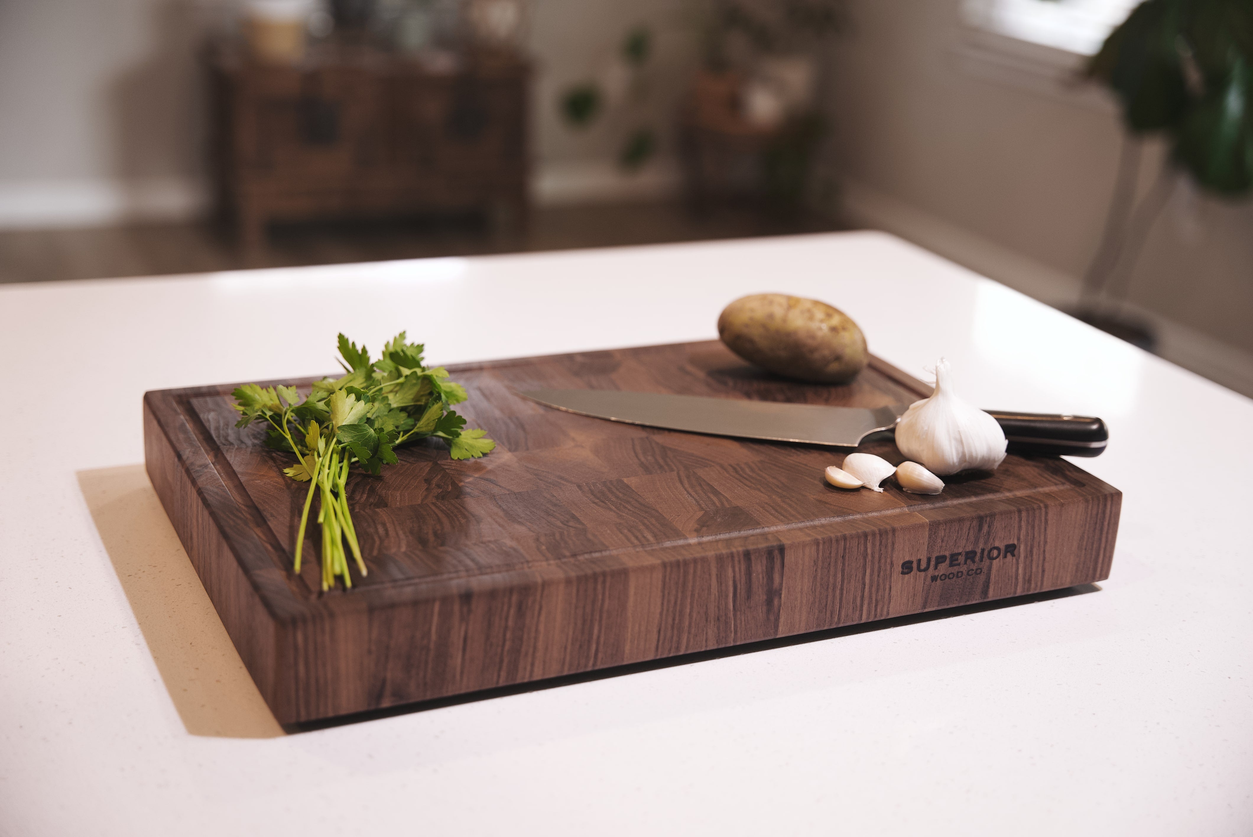 Black Walnut End Grain Cutting Board