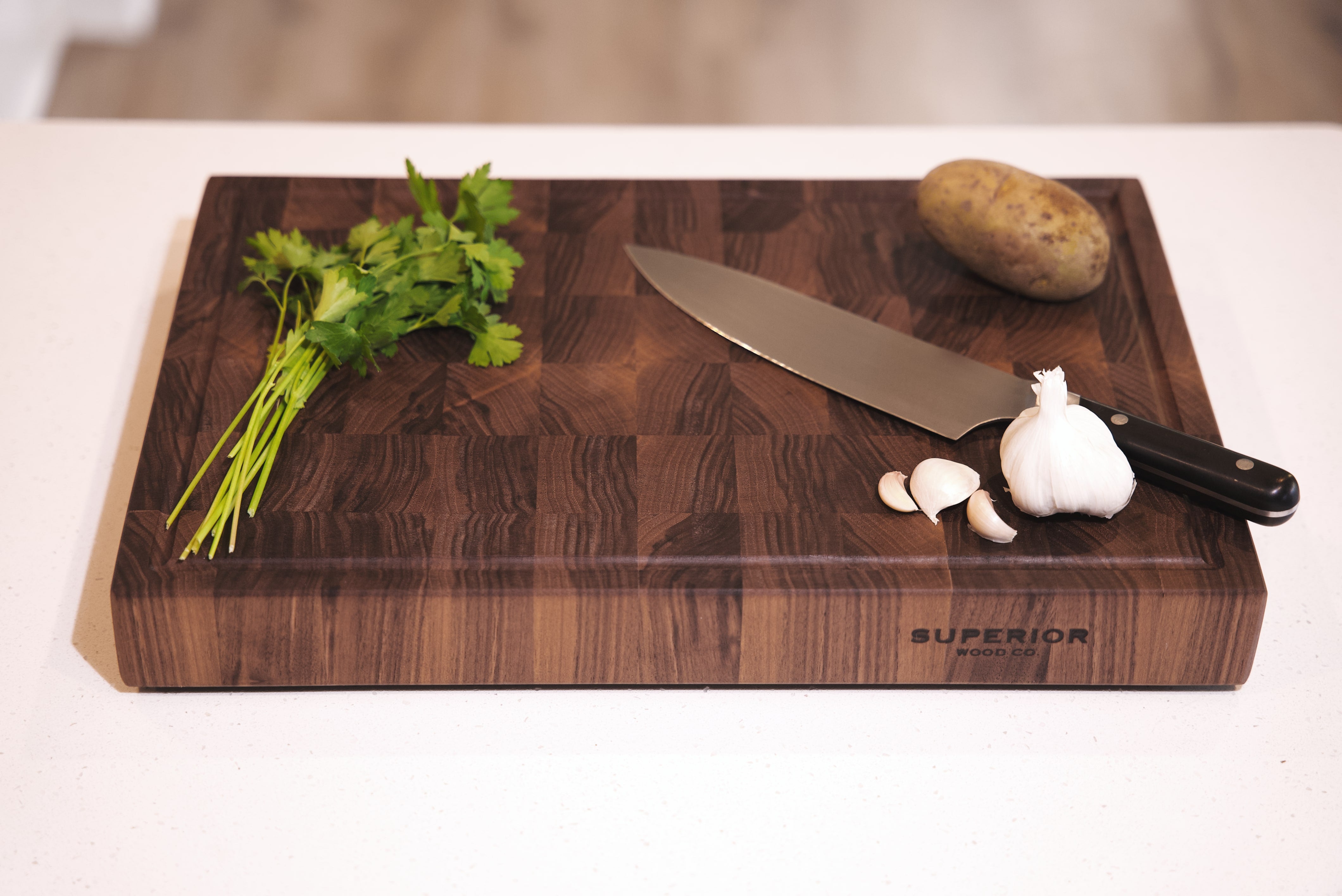 Black Walnut End Grain Cutting Board
