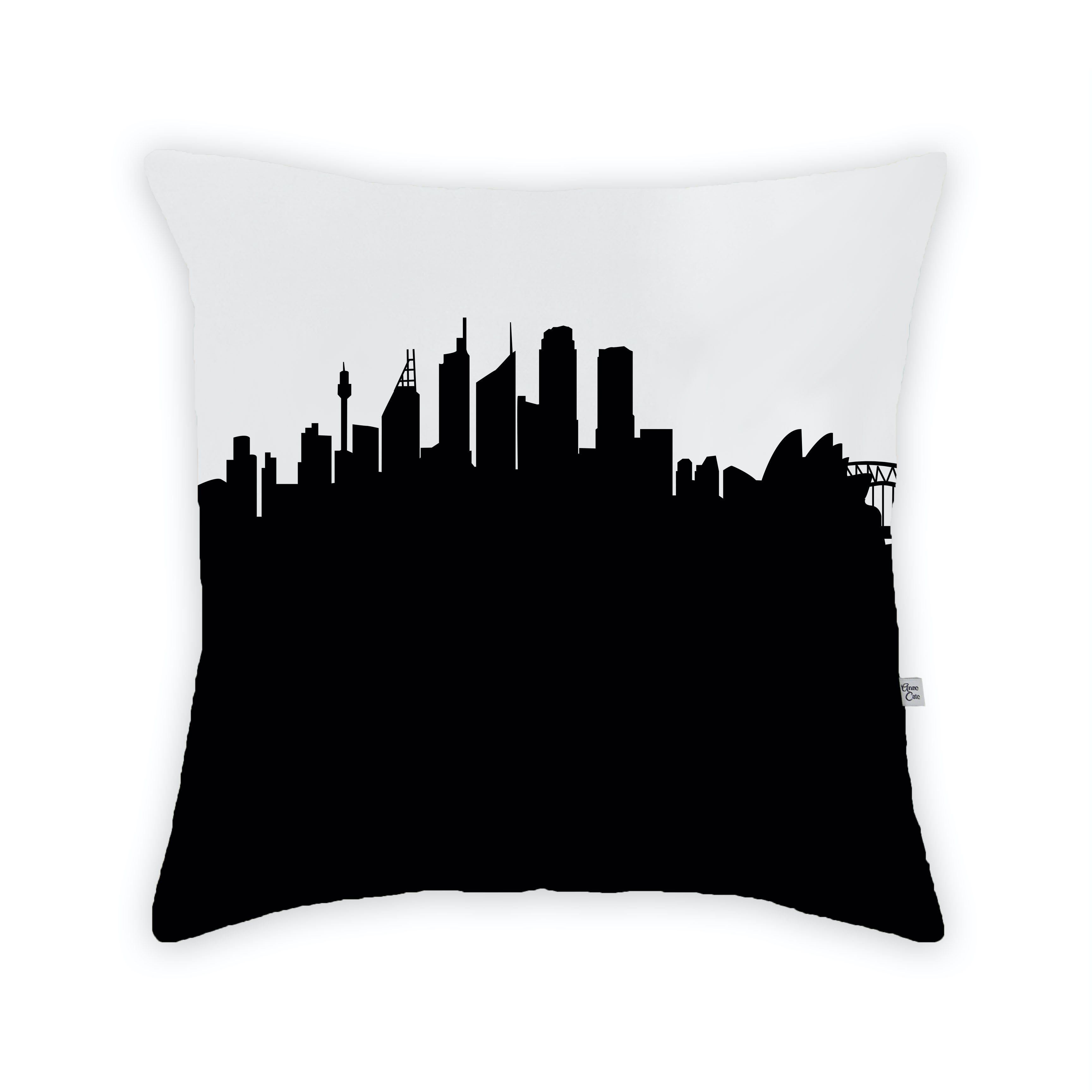 Skyline City Charm 16" by 16" Throw Pillow - Choose Your City