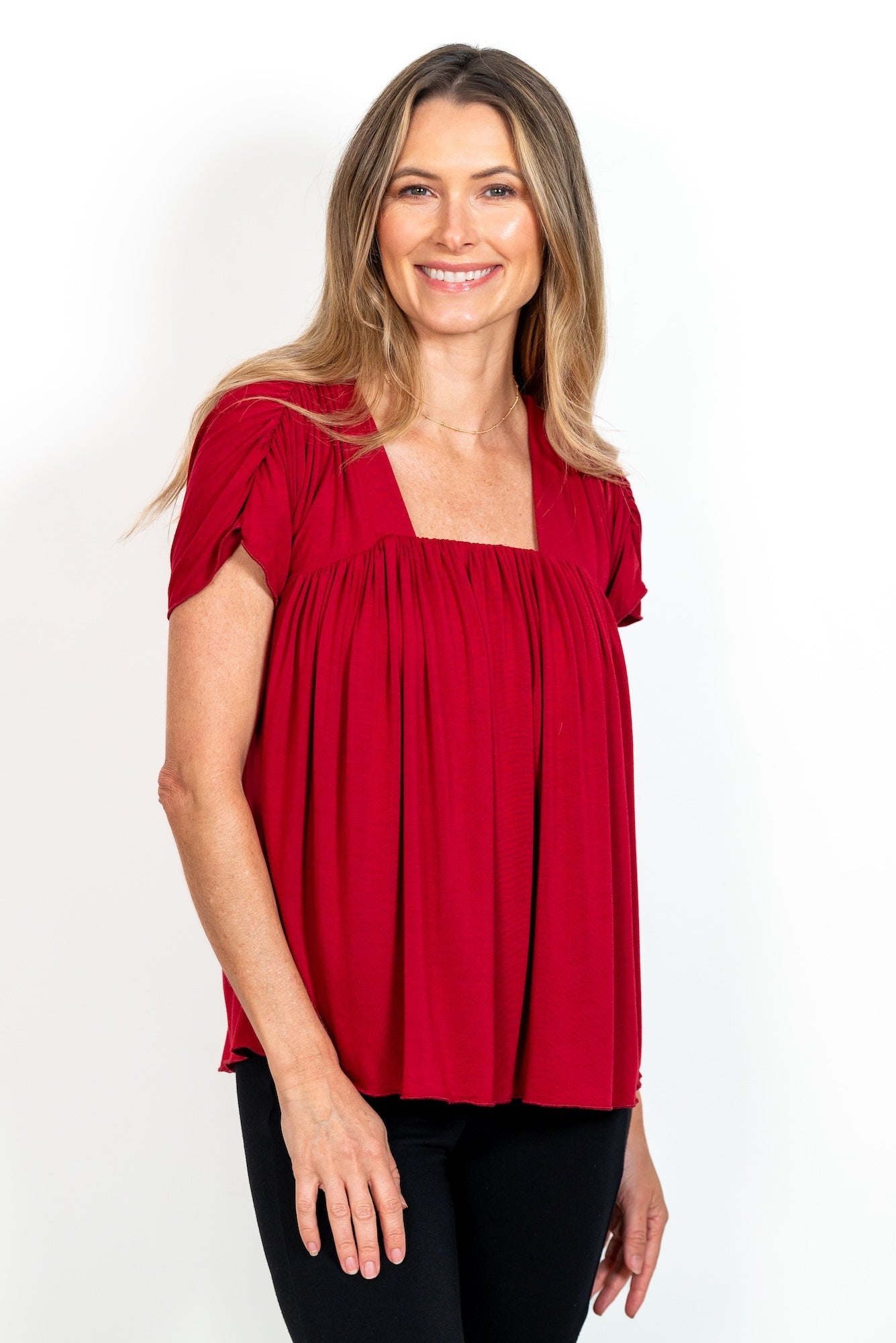 SereniTee Relaxed Fit Shirt with Light Hug¬Æ Bra-Free Shelf