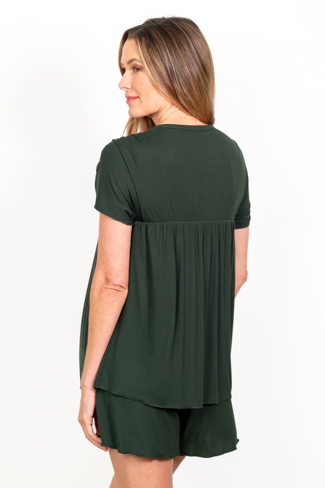 SereniTee Relaxed Top with Light Hug Bra-Free Shelf