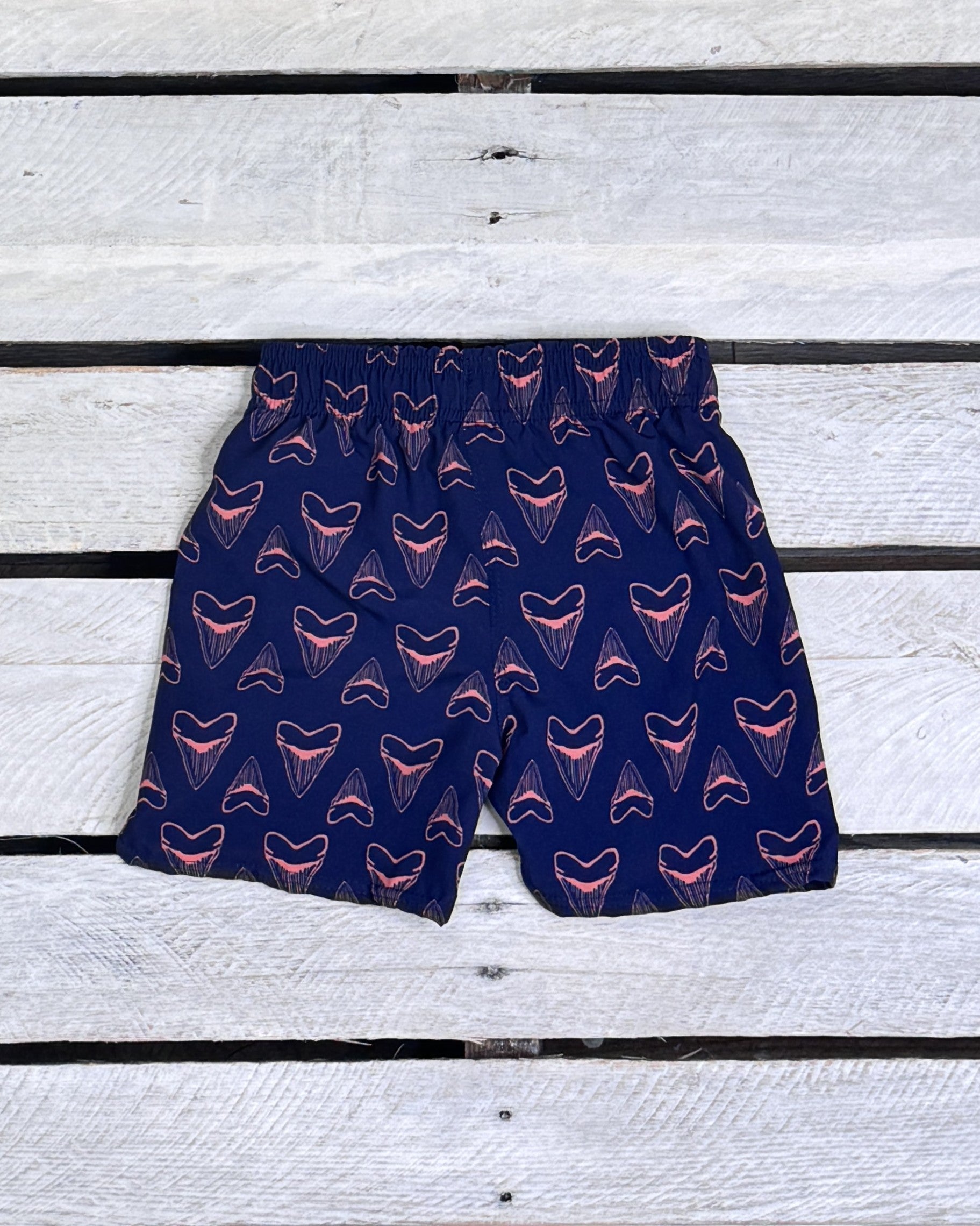 Boys Shark Bite Breathable UPF 50 Swim Trunks