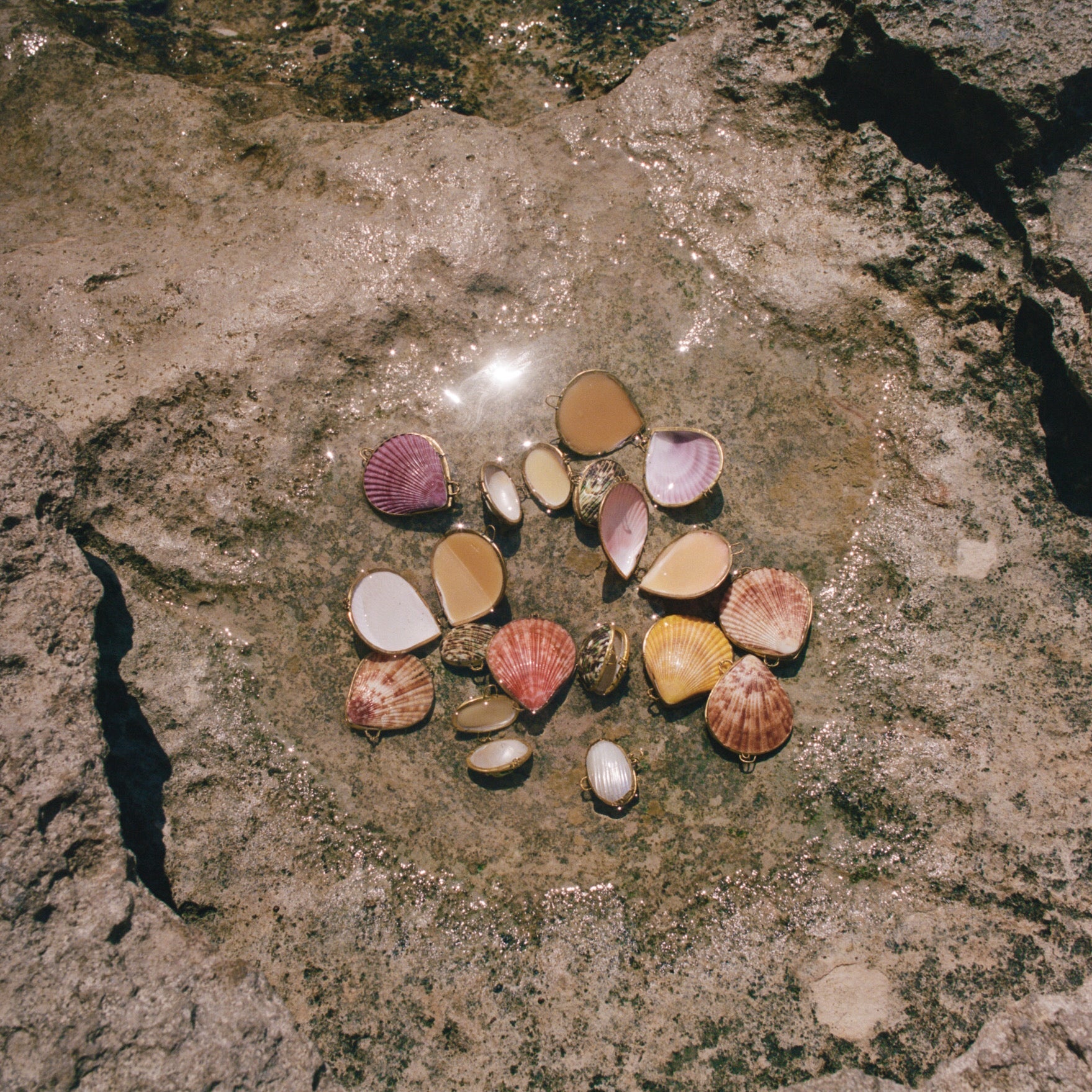 Geranium & Vetiver Perfume In Seashell Compact