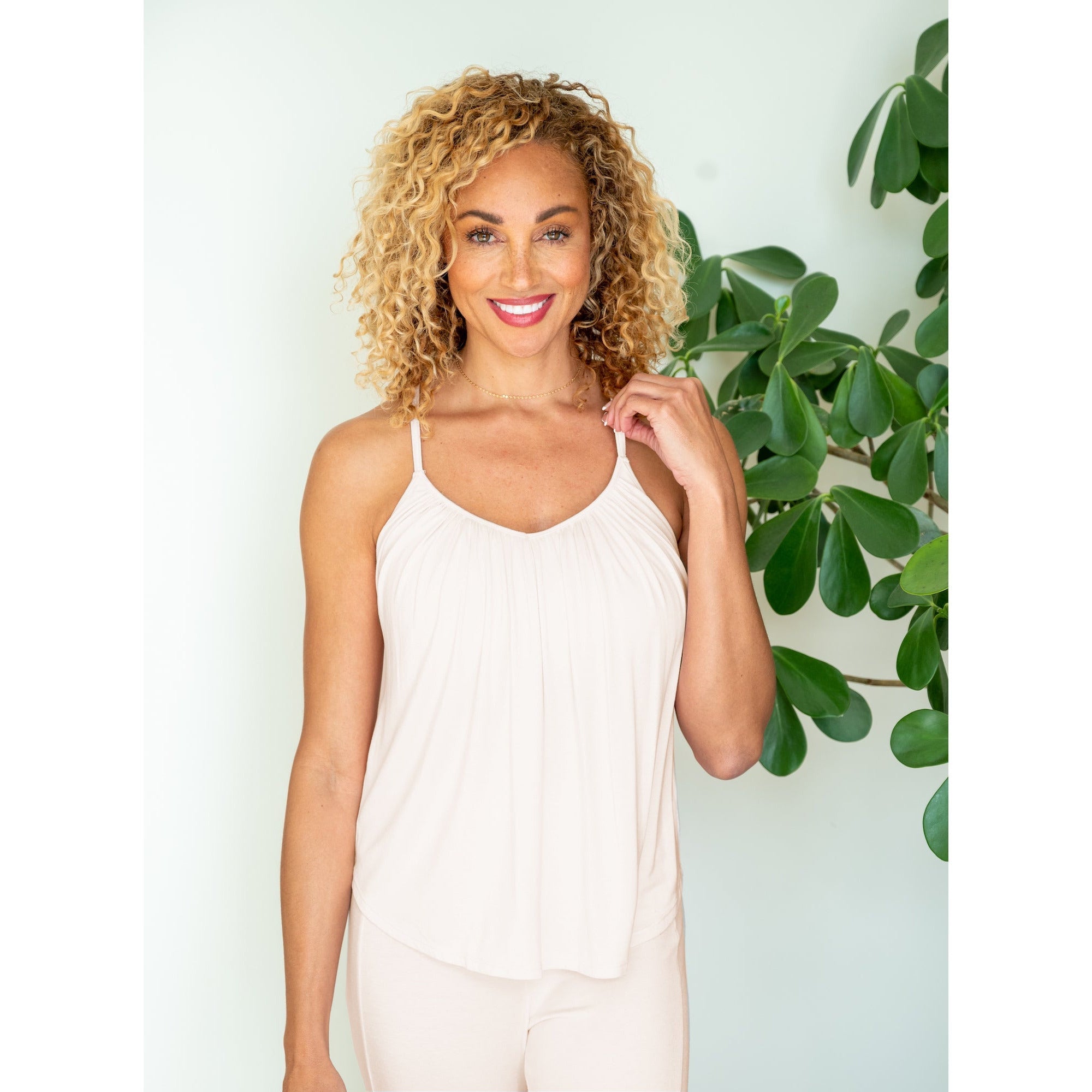 Slumber Party Top with Light Hug Bra-Free Shelf