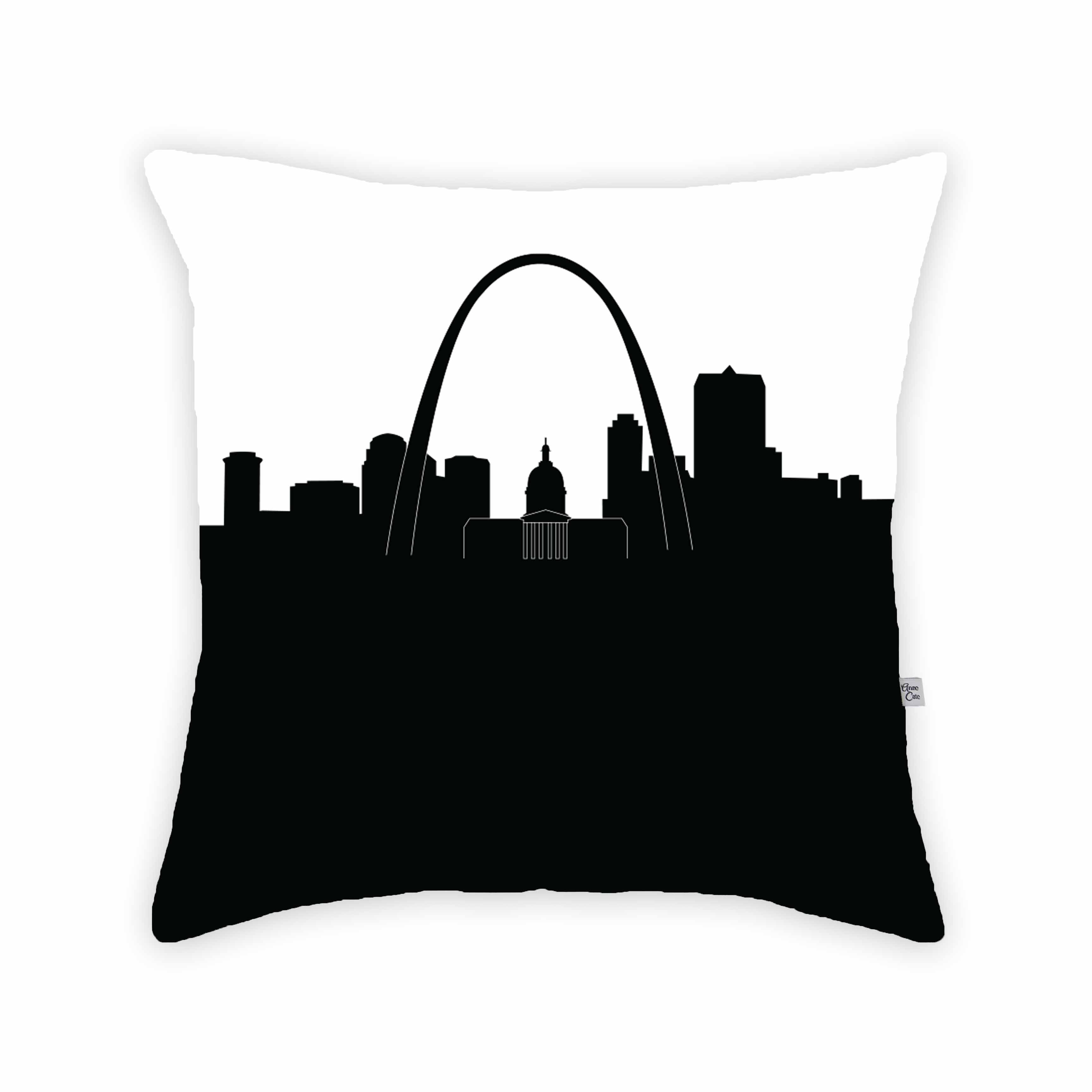 Skyline City Charm 16" by 16" Throw Pillow - Choose Your City