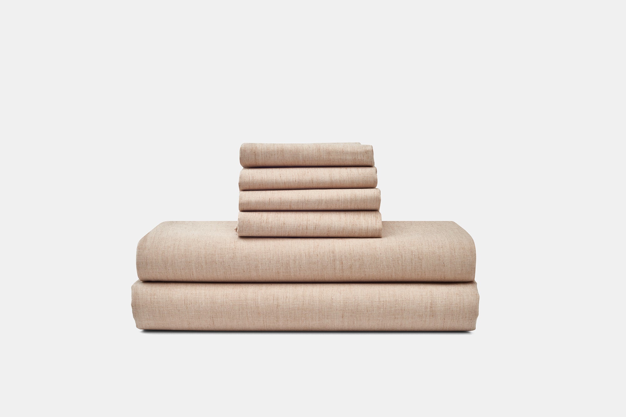 Naturally Dyed Cotton Sheet Set - Coyote Brown