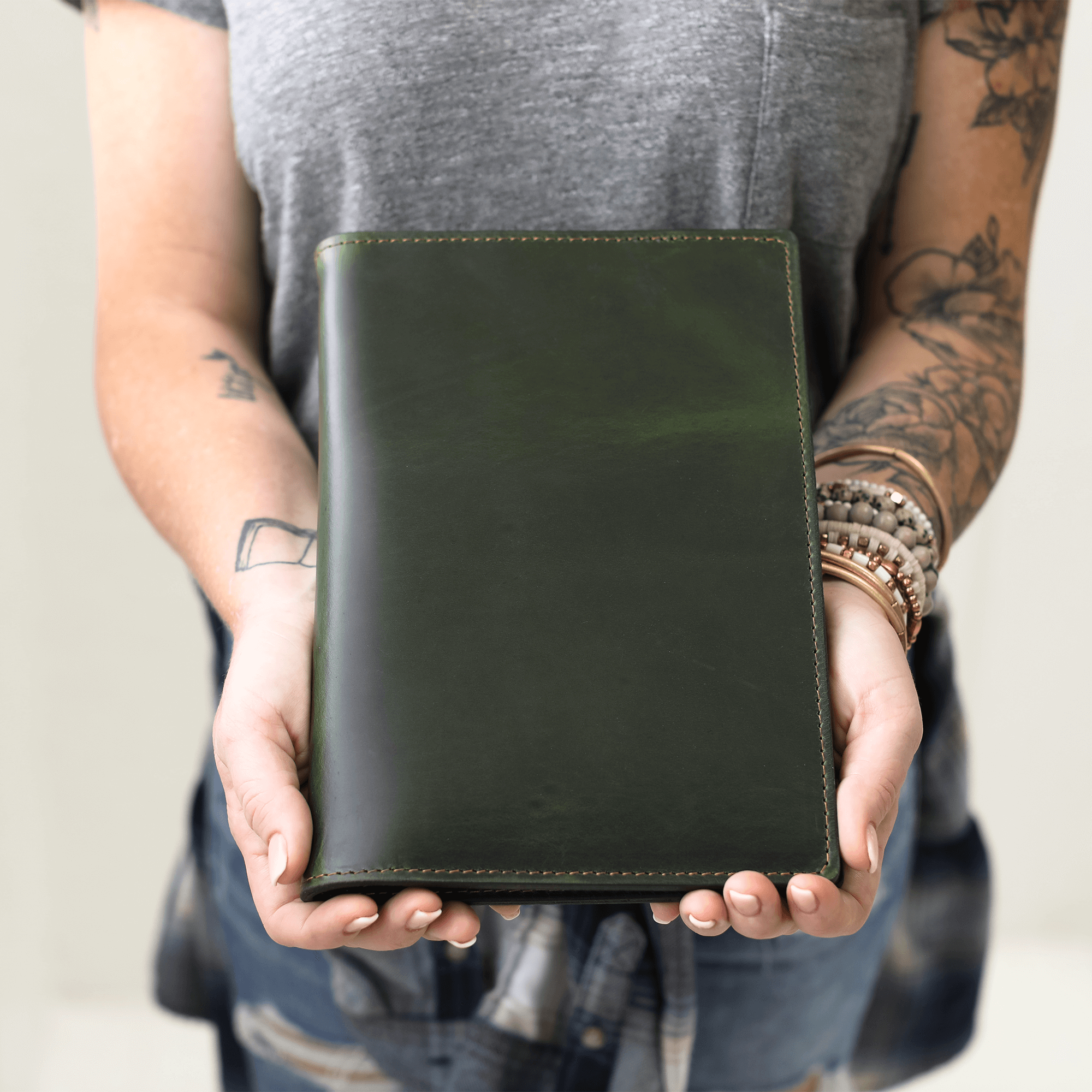 Leather Steno Pad All For American