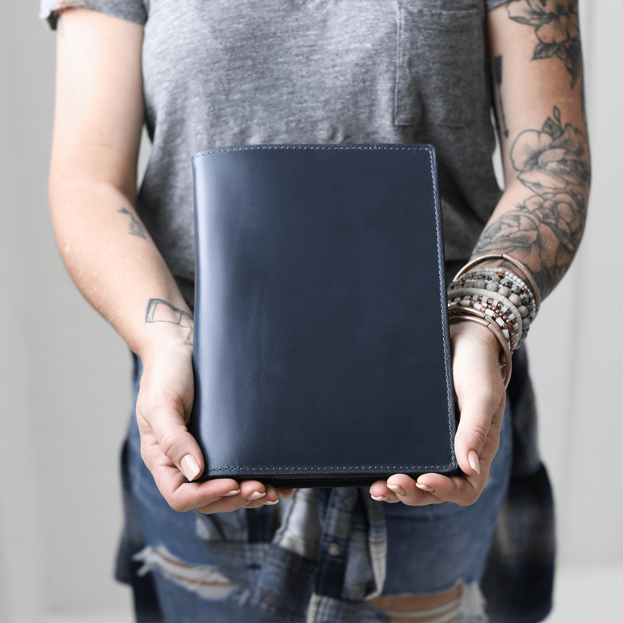 Leather Steno Pad All For American