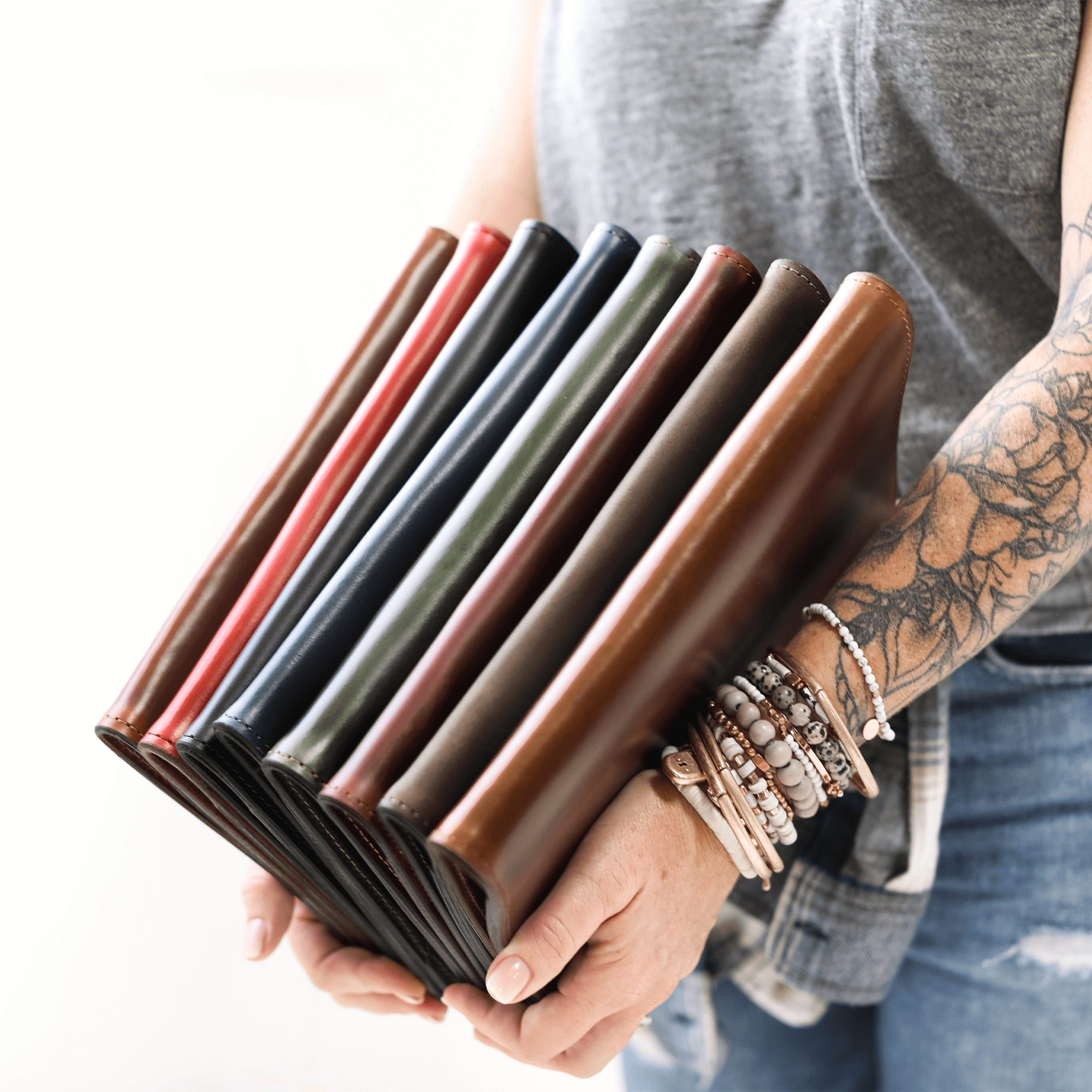 Leather Steno Pad All For American