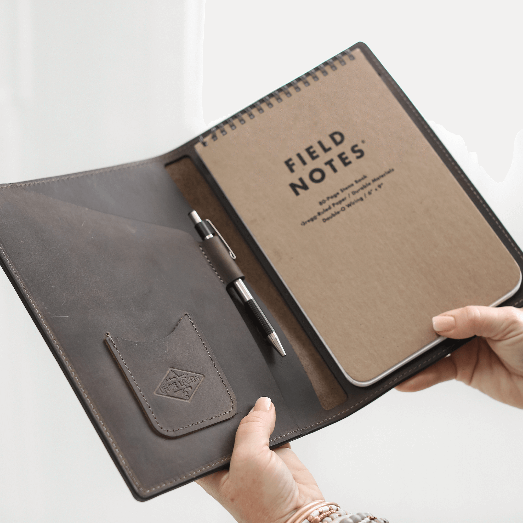 Leather Steno Pad All For American