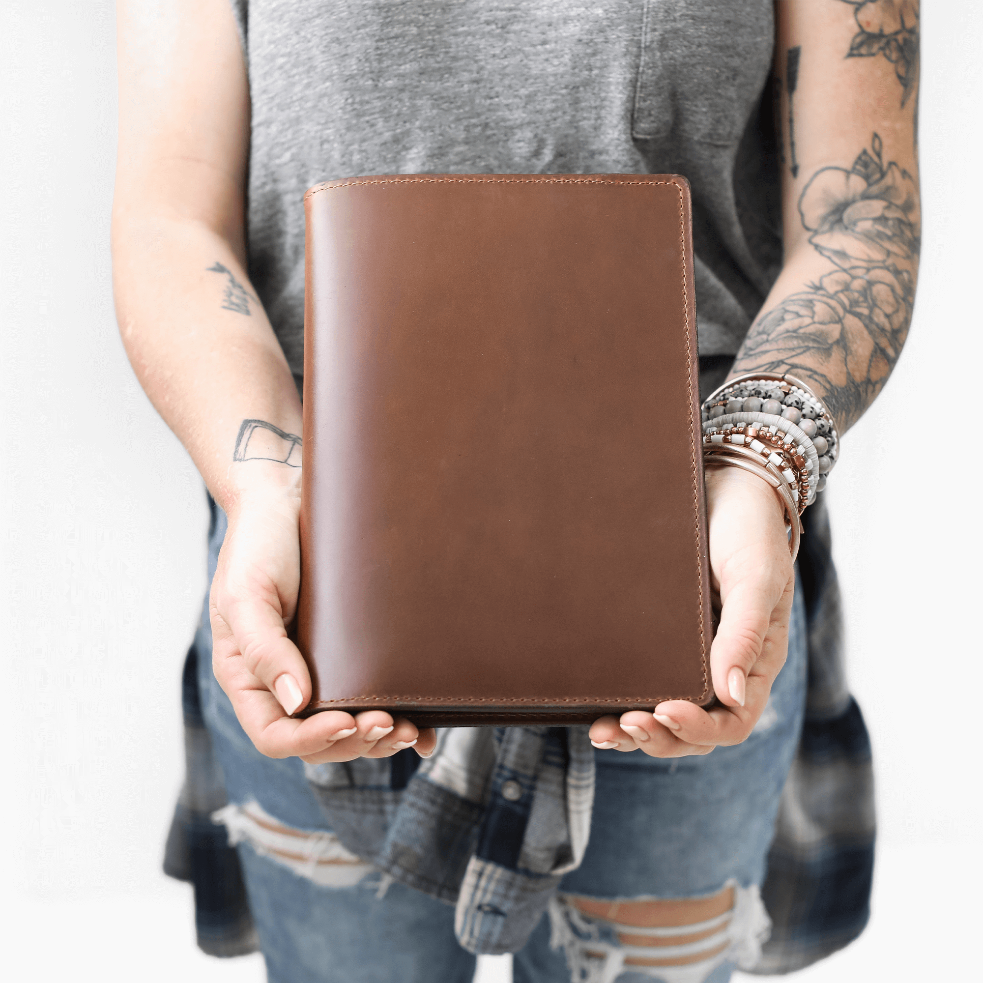 Leather Steno Pad All For American
