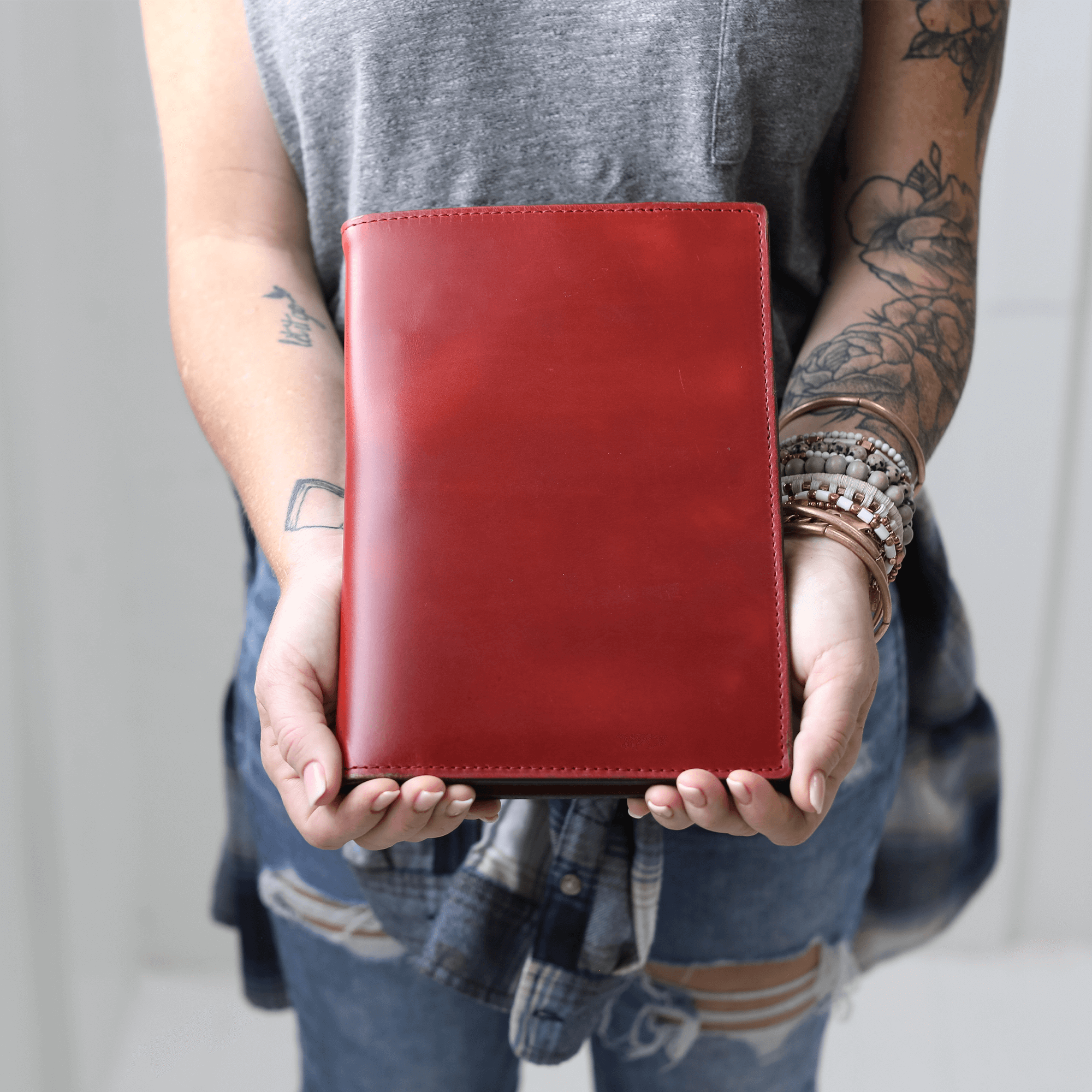 Leather Steno Pad All For American