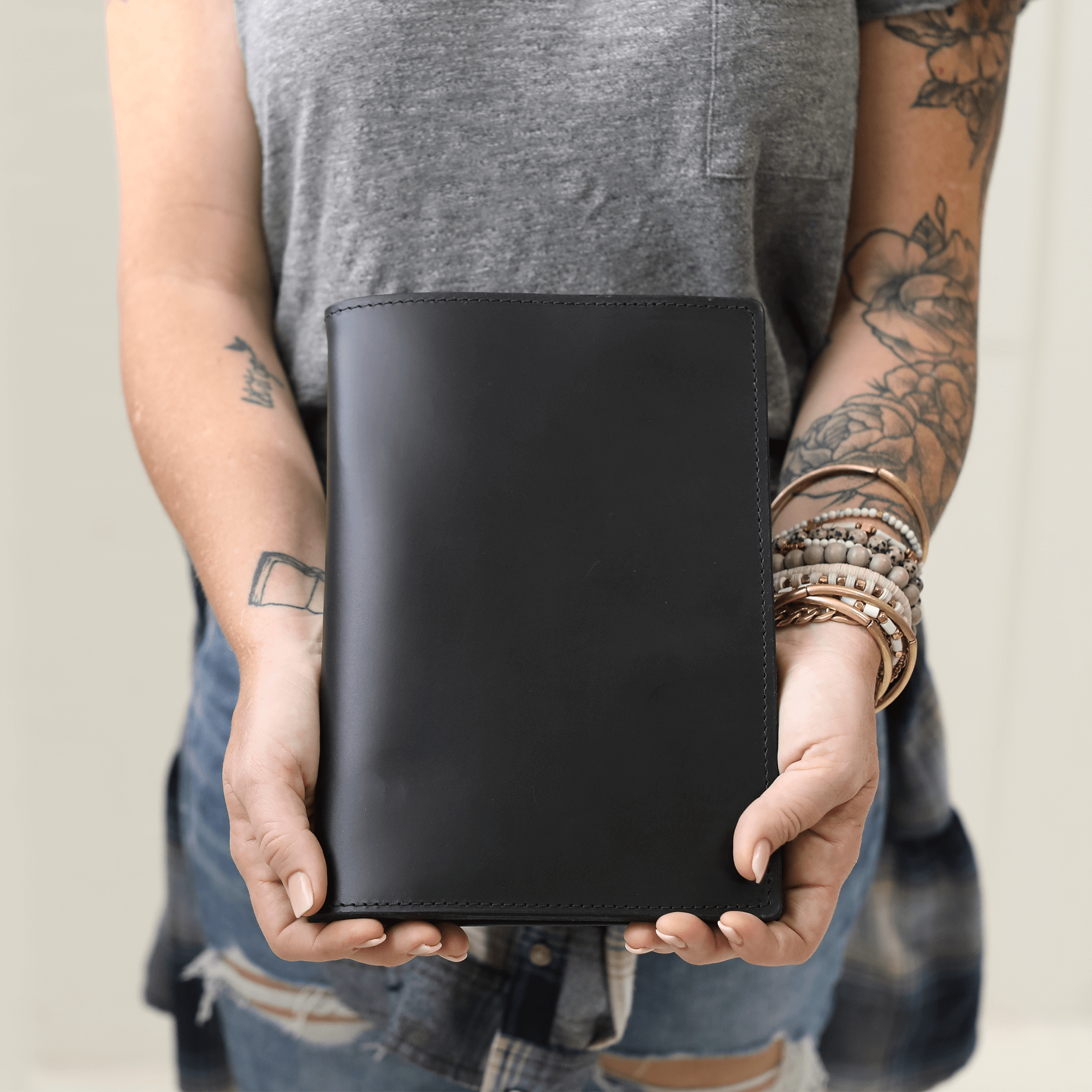 Leather Steno Pad All For American