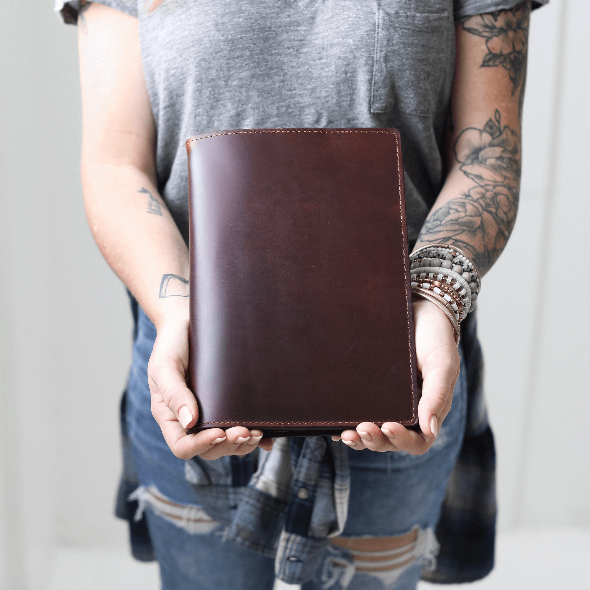 Leather Steno Pad All For American
