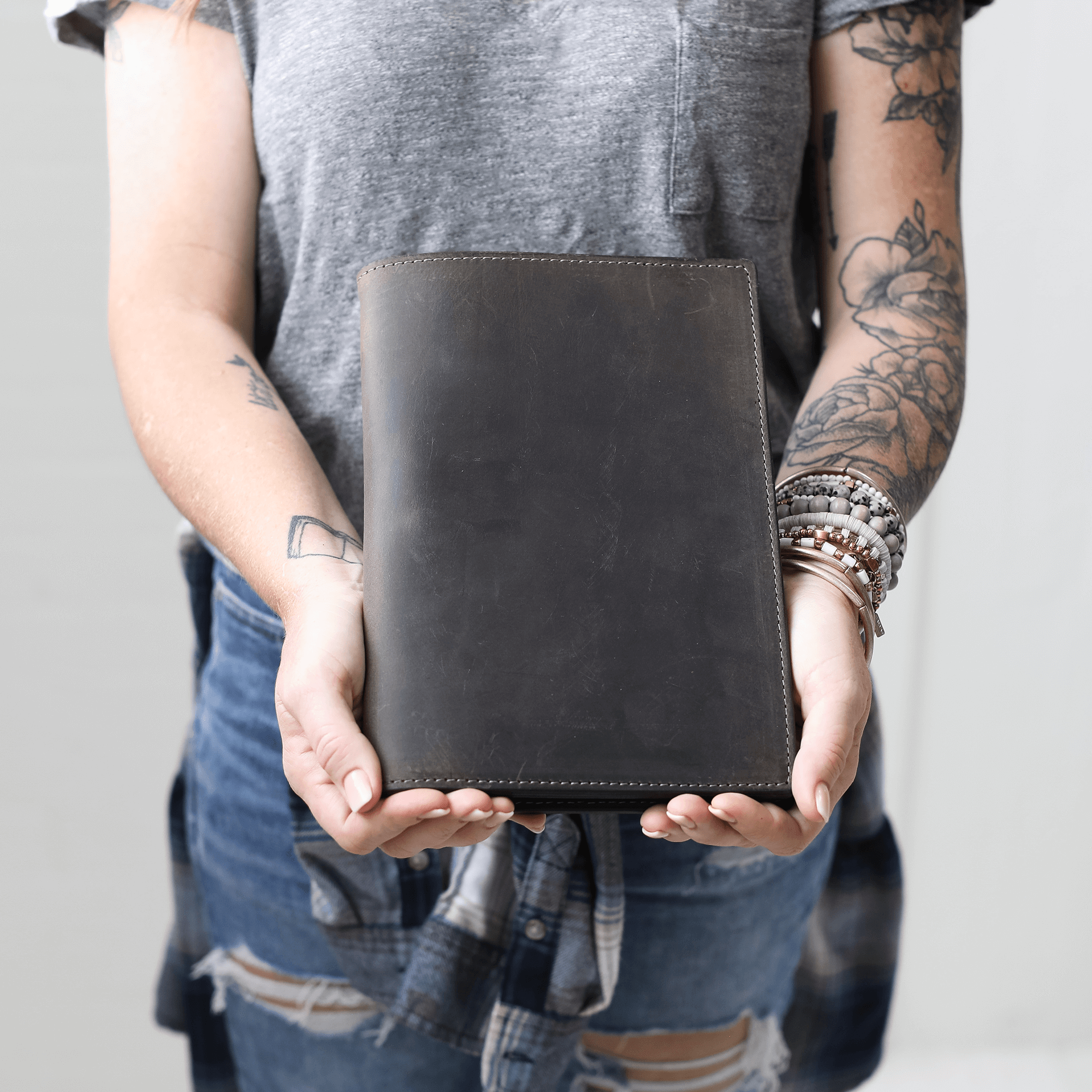 Leather Steno Pad All For American