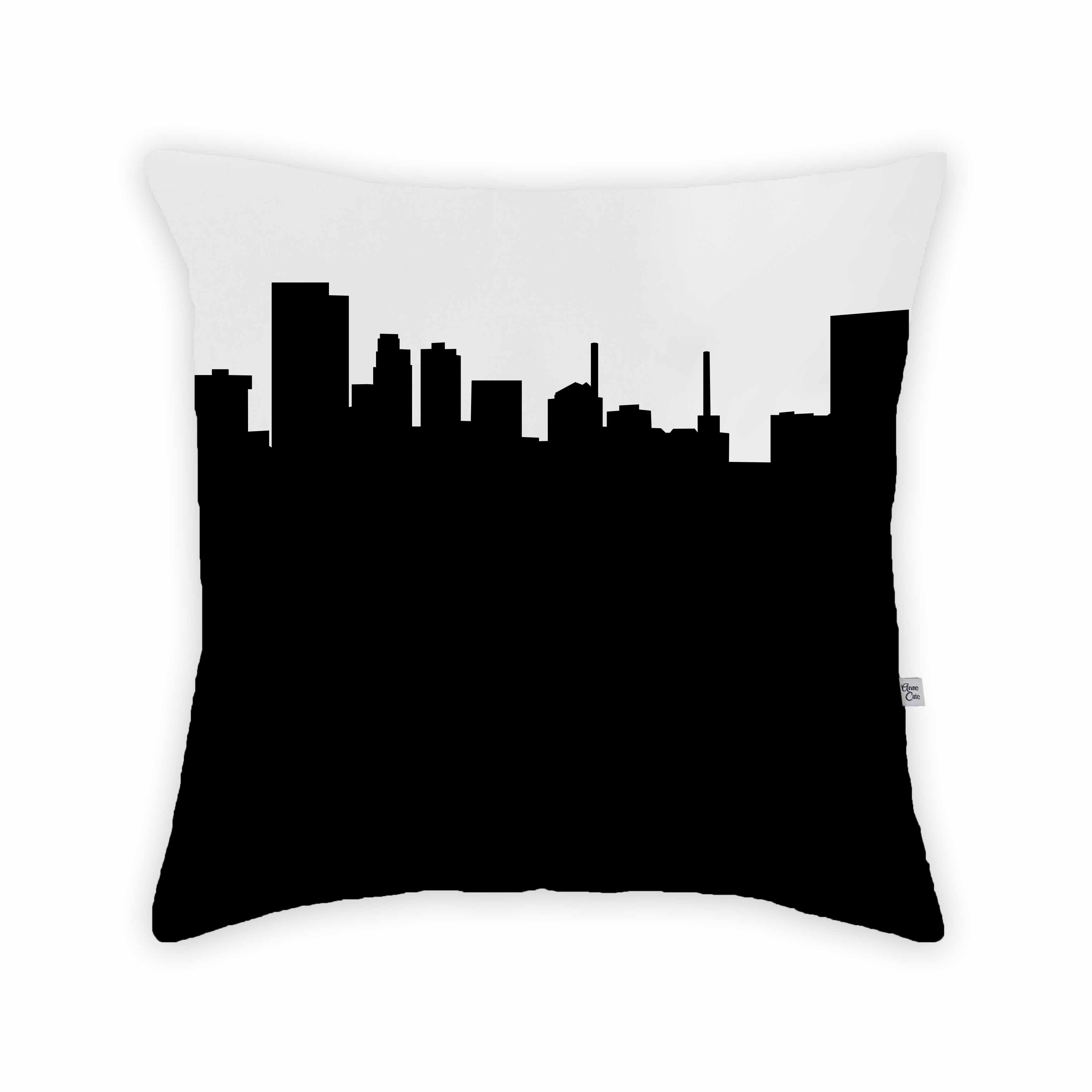 Skyline City Charm 16" by 16" Throw Pillow - Choose Your City