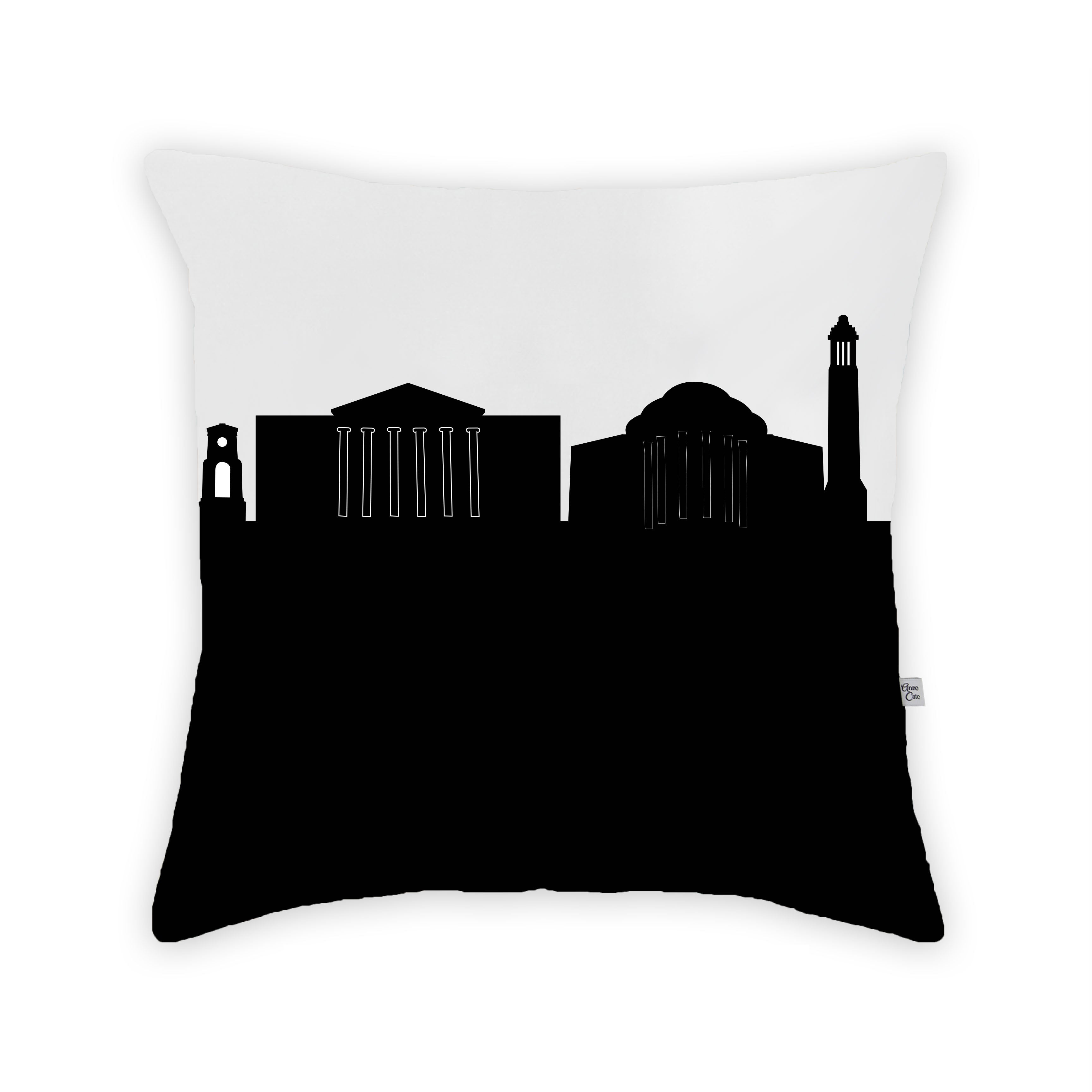 Skyline City Charm 16" by 16" Throw Pillow - Choose Your City