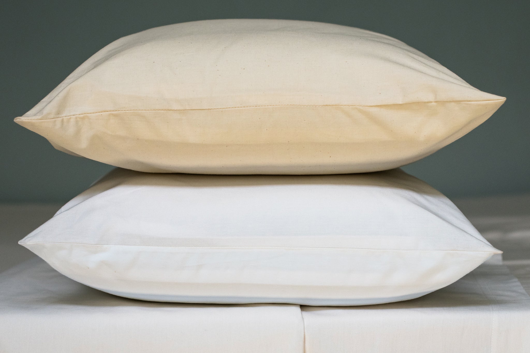 USA Cotton Pillowcases - Natural Percale