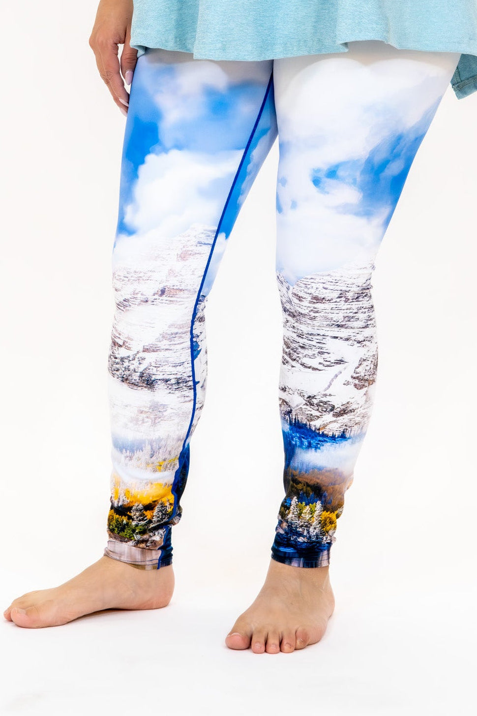 Eco-Friendly Maroon Bells Fall Yoga Pants