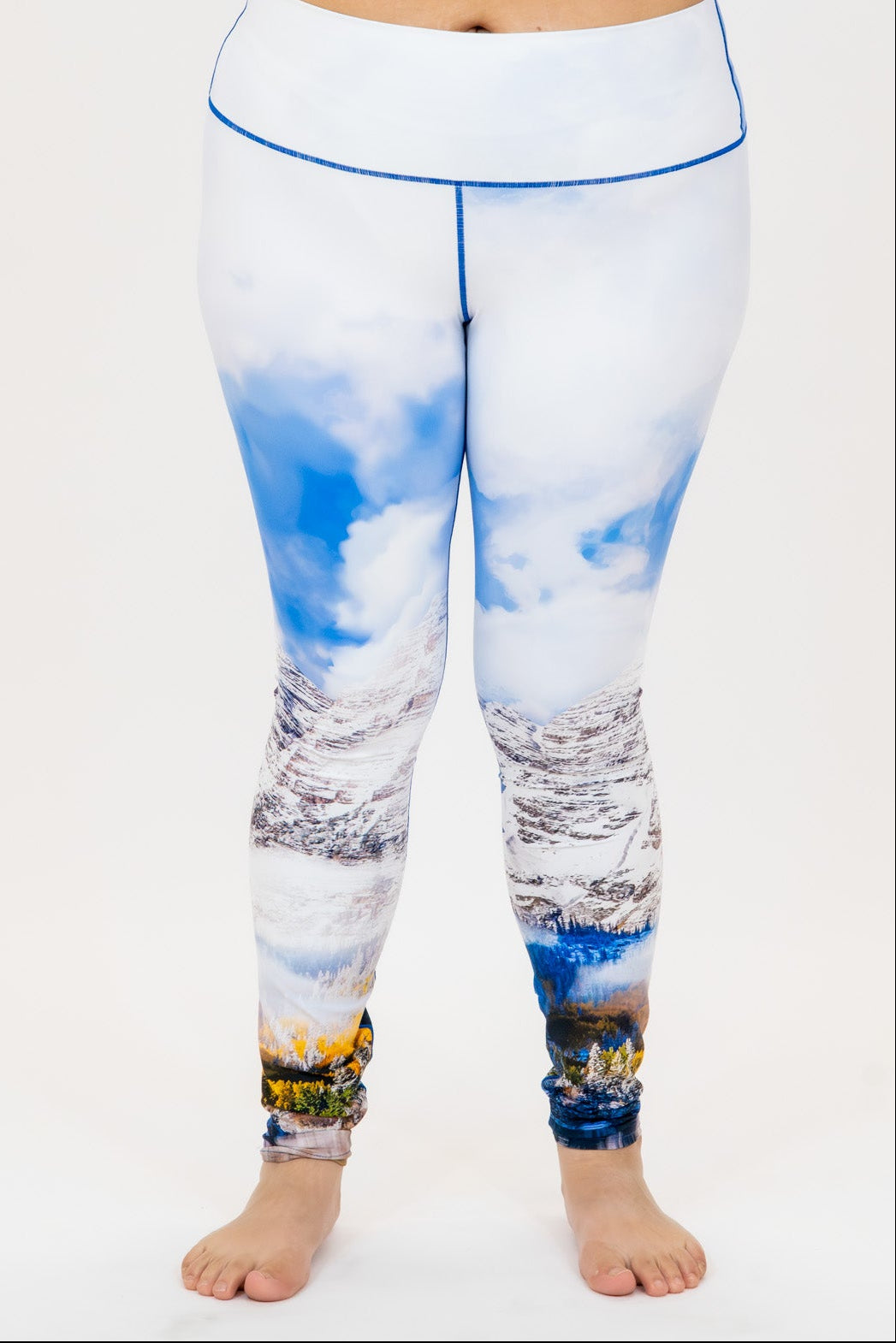 Eco-Friendly Maroon Bells Fall Yoga Pants