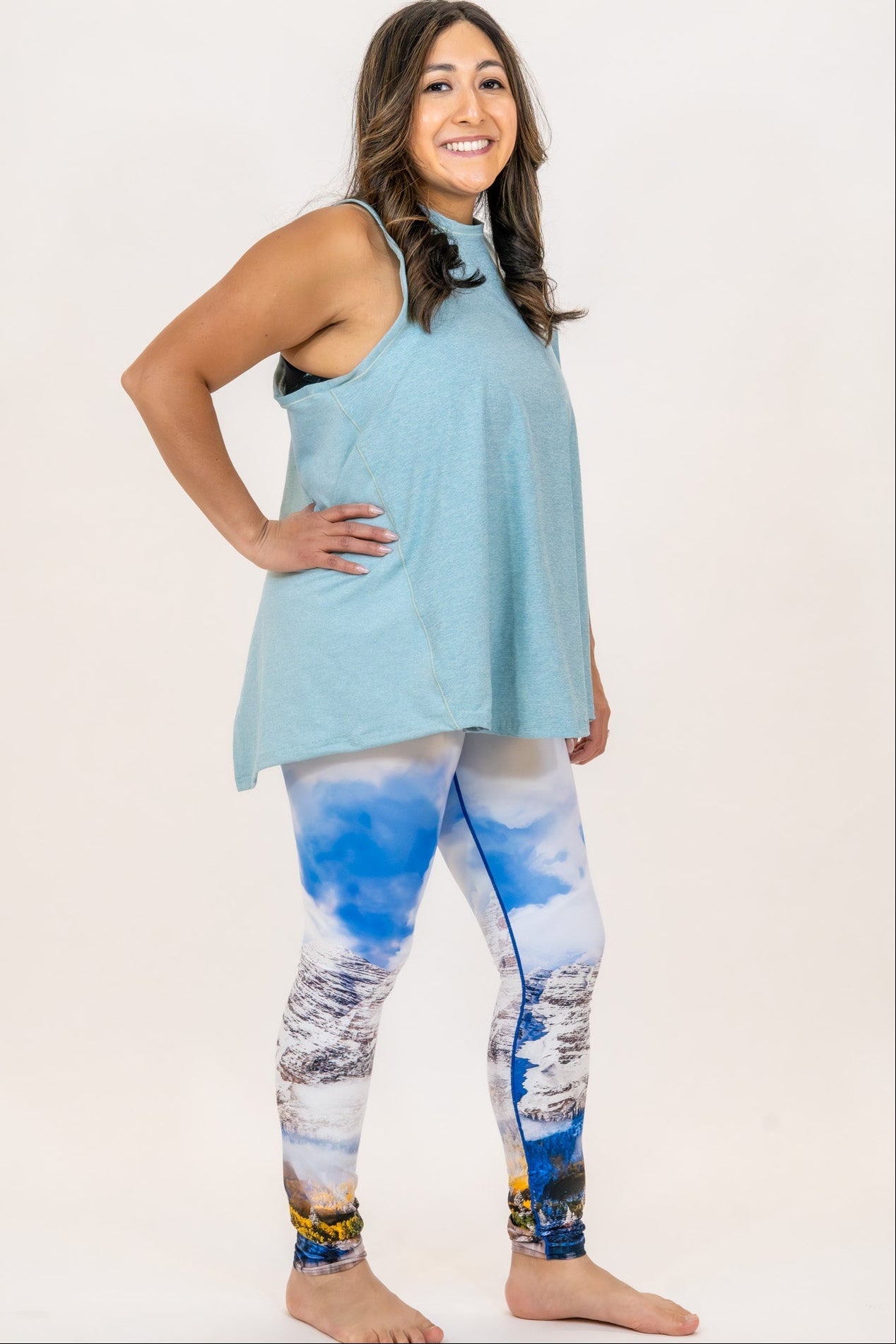 Eco-Friendly Maroon Bells Fall Yoga Pants