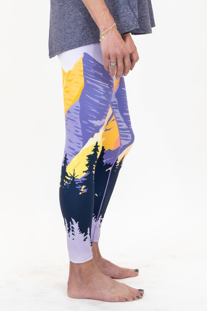 Eco-Friendly Painted Peaks Yoga Pants