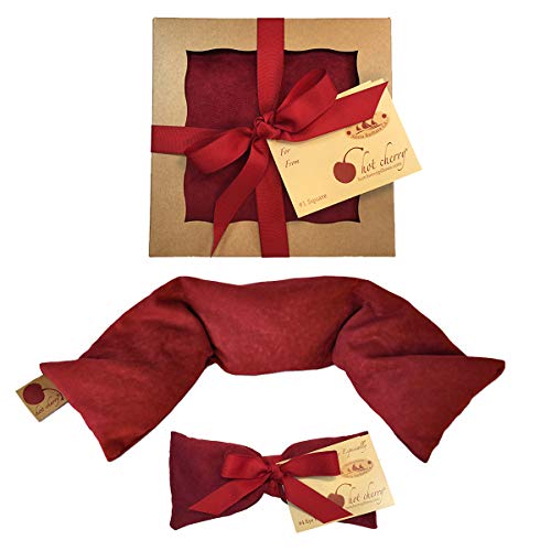 Hot Cherry Pillow Gift Set - Red Ultra-Suede 3 Piece