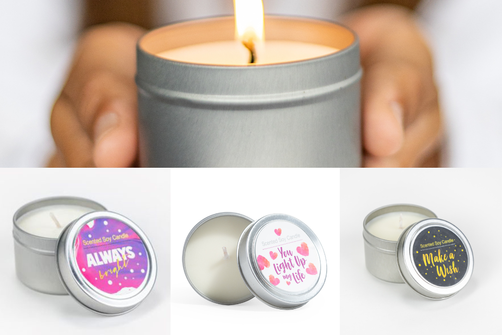 Artisanal Trio Tin Soy Candle - Bergamot & Lavender
