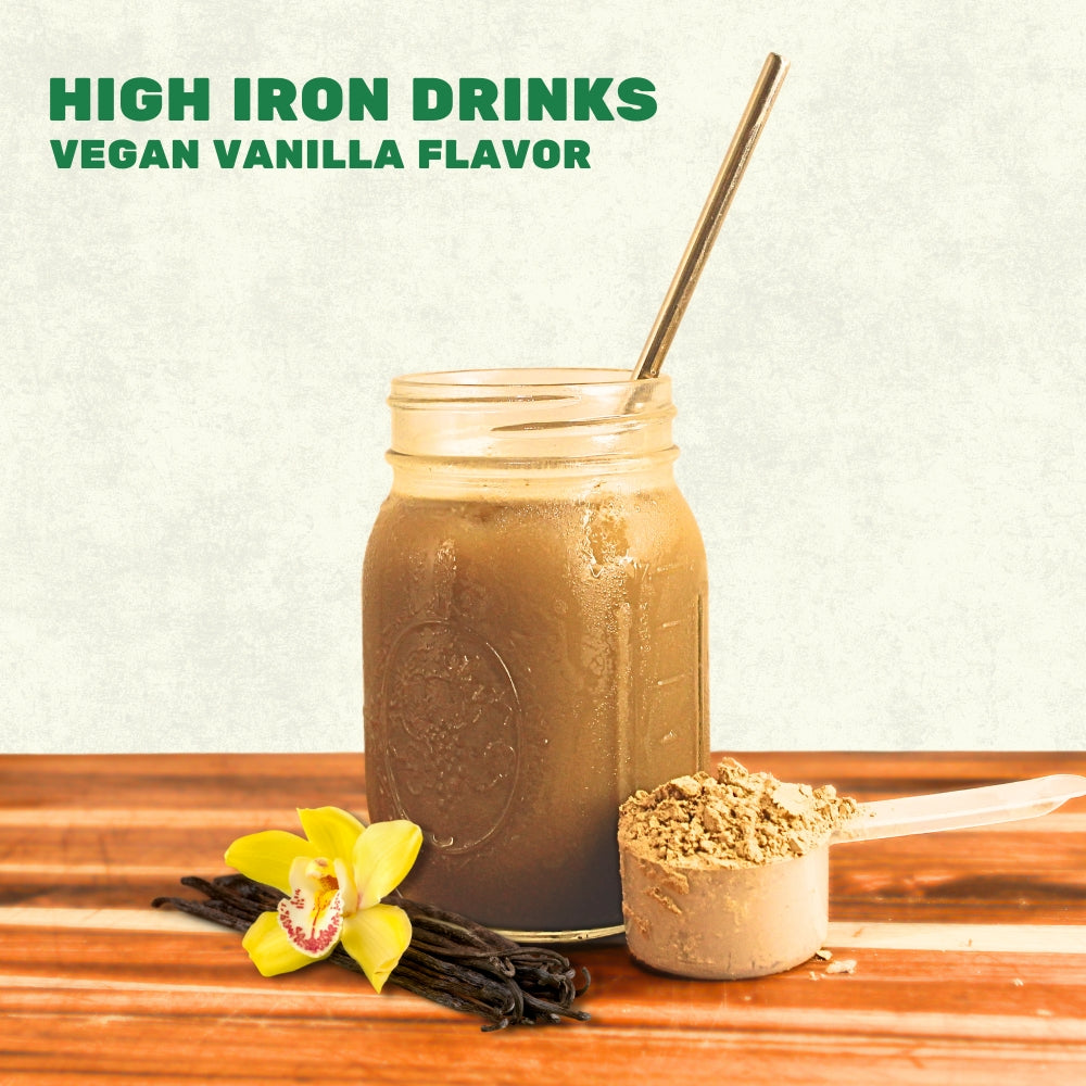 Iron Protein Powder Drink Mix - 30 Servings Vanilla
