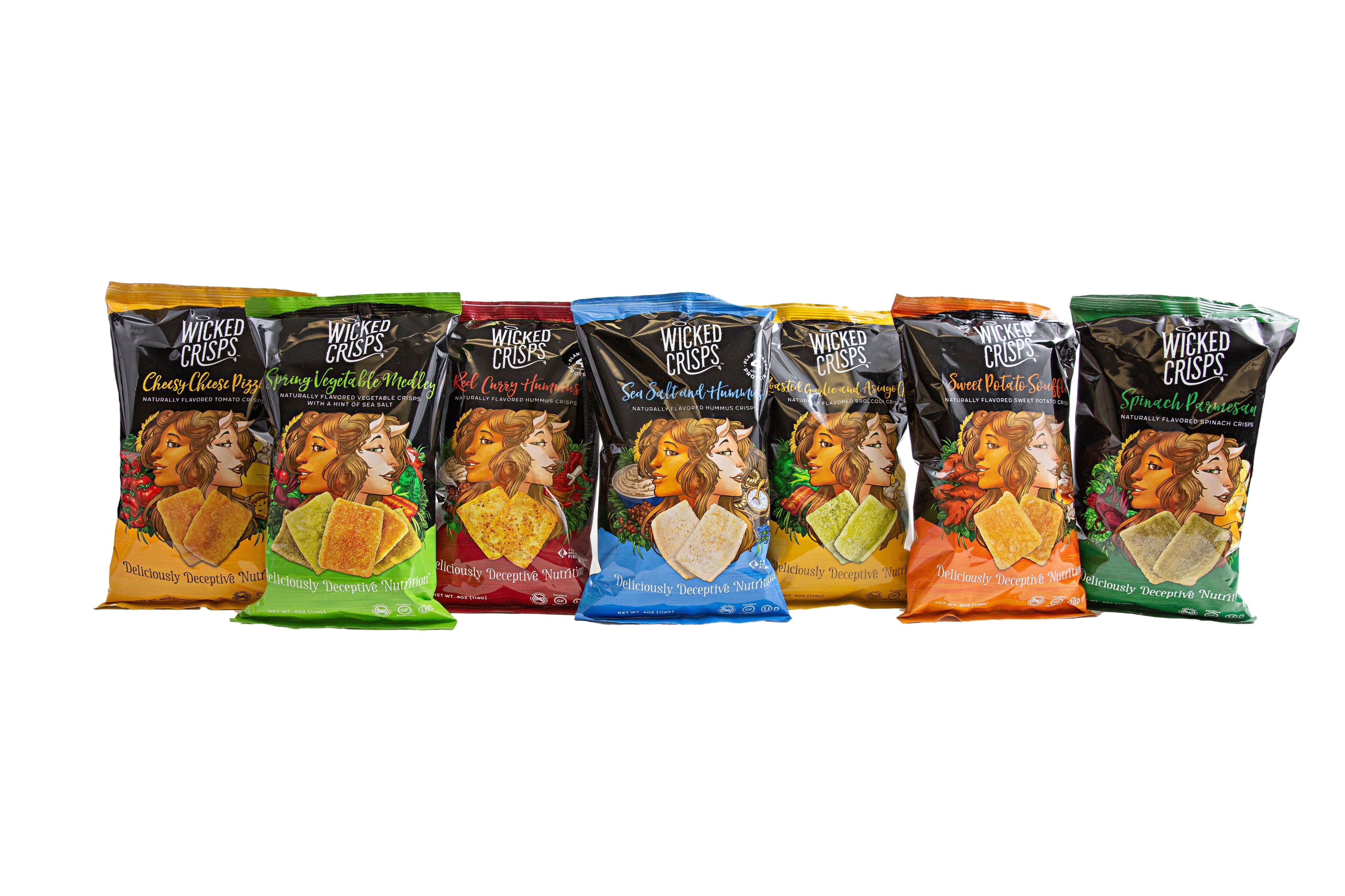 Baked Veggie & Hummus Crisps Variety - 7 Pack