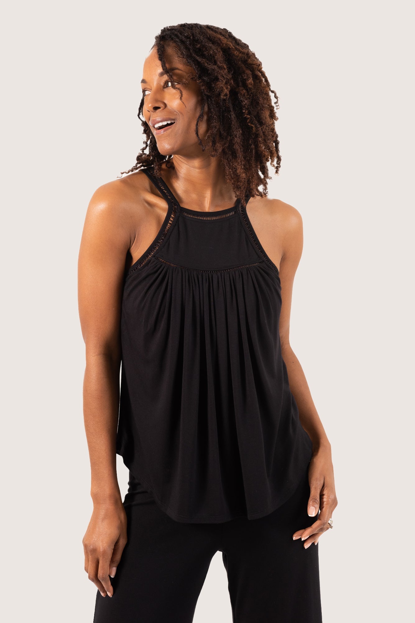 Wine Down Racerback Top with Light Hug Bra-Free Shelf