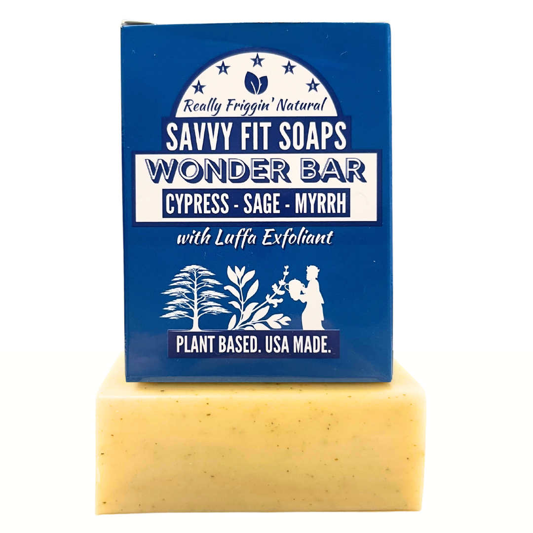 Wonder Bar Exfoliating Soap - Cypress, Sage, Myrrh - 3 Pack